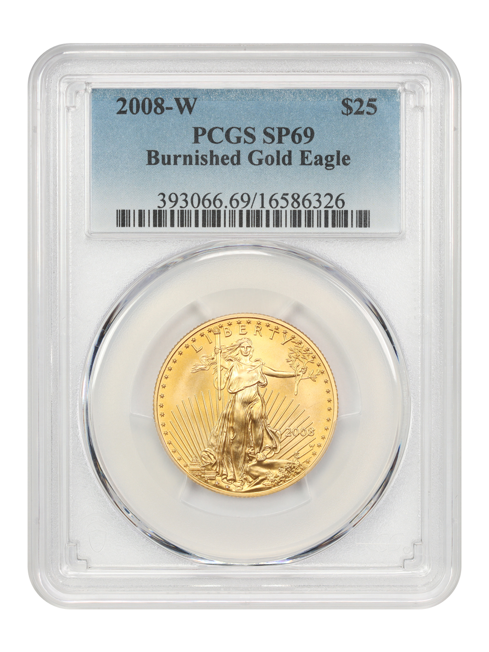 2008-W $25  Gold Eagle, Burnished MS64 CAC thumbnail 4
