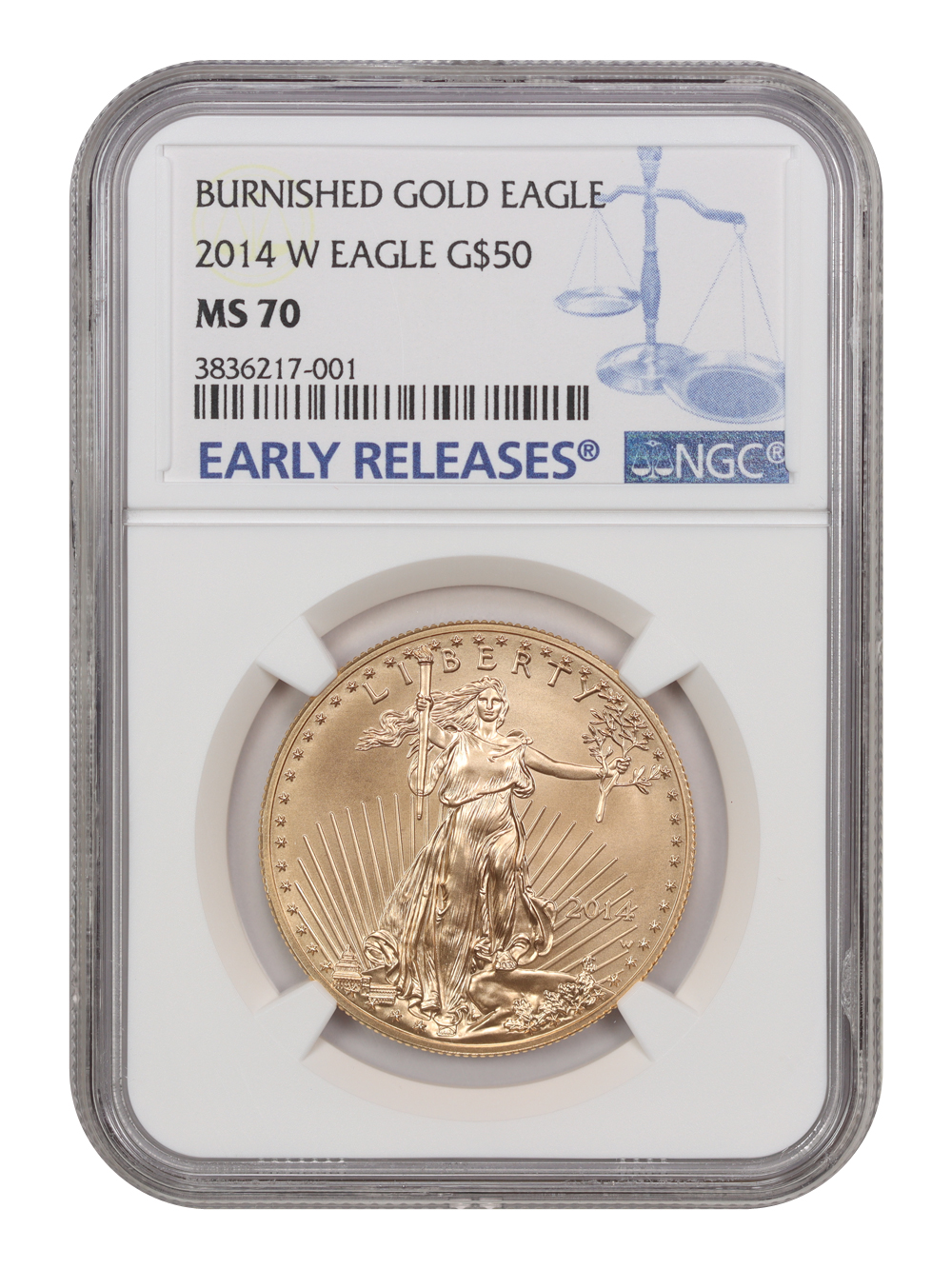2014-W G$50  Gold Eagle, Burnished MS70 thumbnail 23