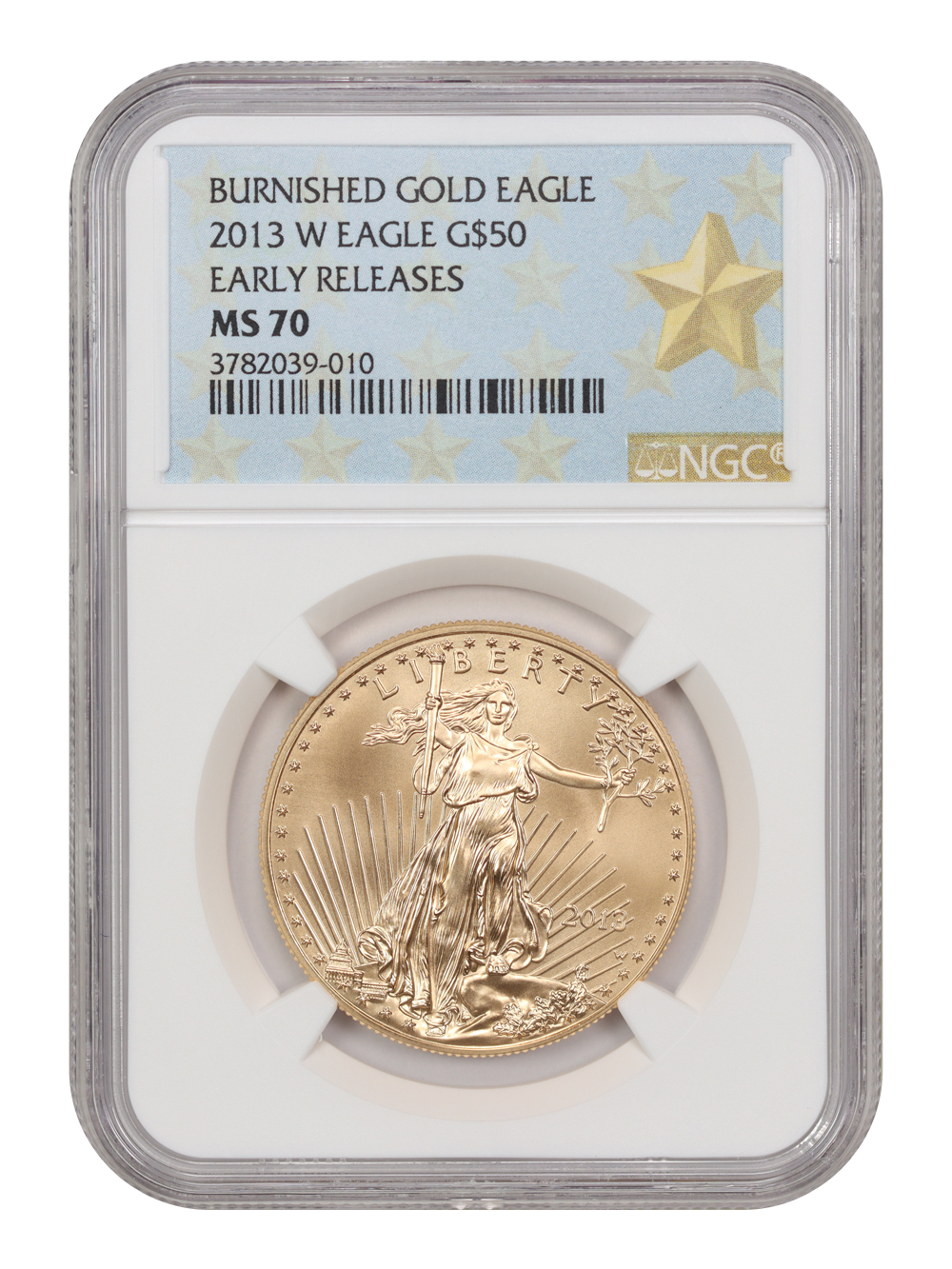 2013-W G$50  Gold Eagle, Burnished MS70 thumbnail 14