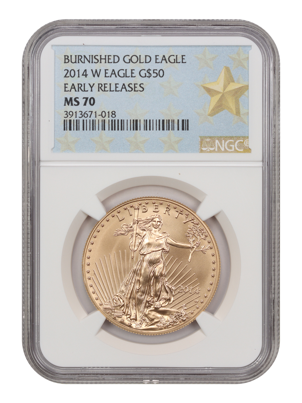 2014-W G$50  Gold Eagle, Burnished MS70 thumbnail 19