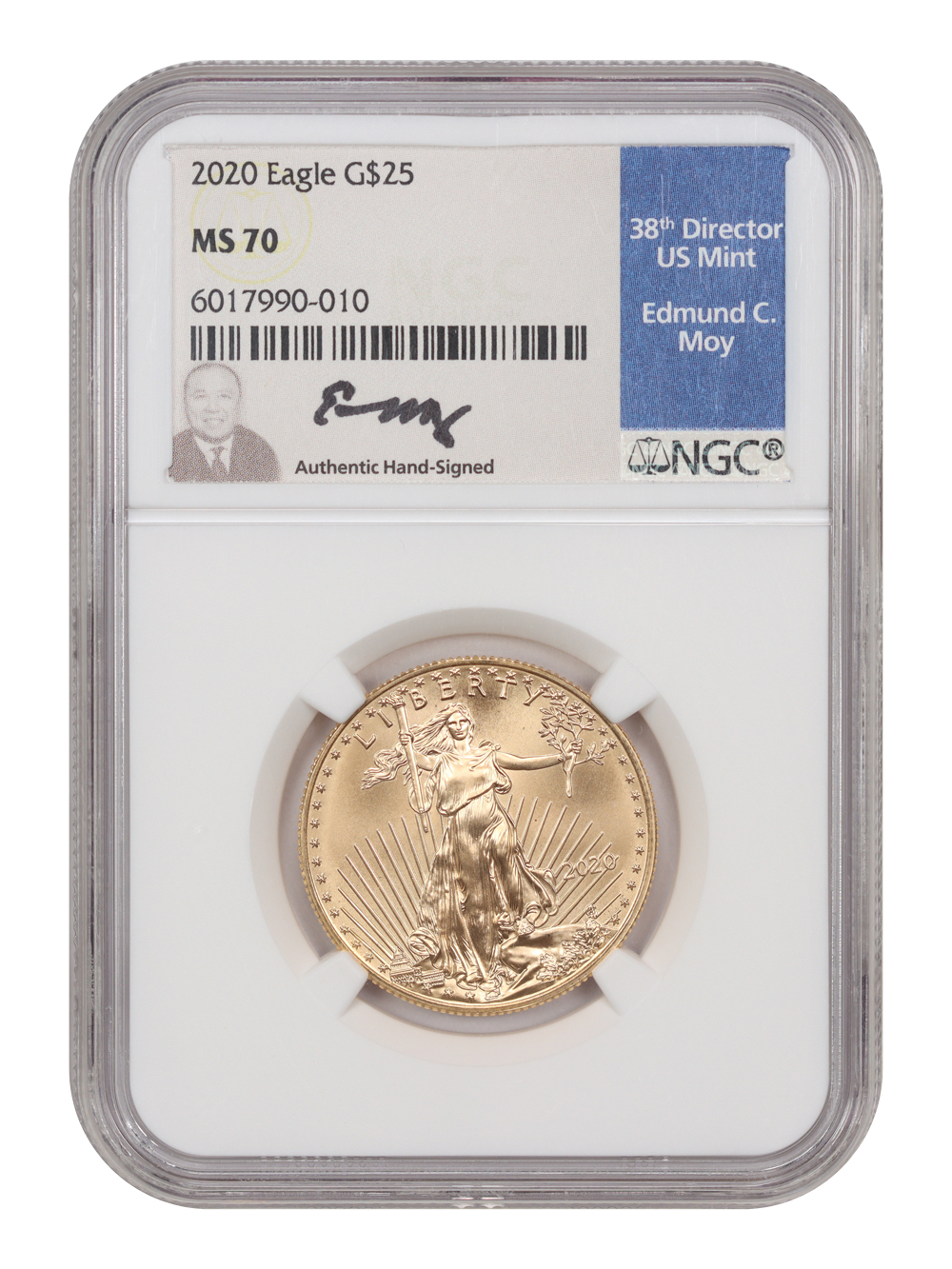 2020 $25  Gold Eagle MS65 CAC thumbnail 7