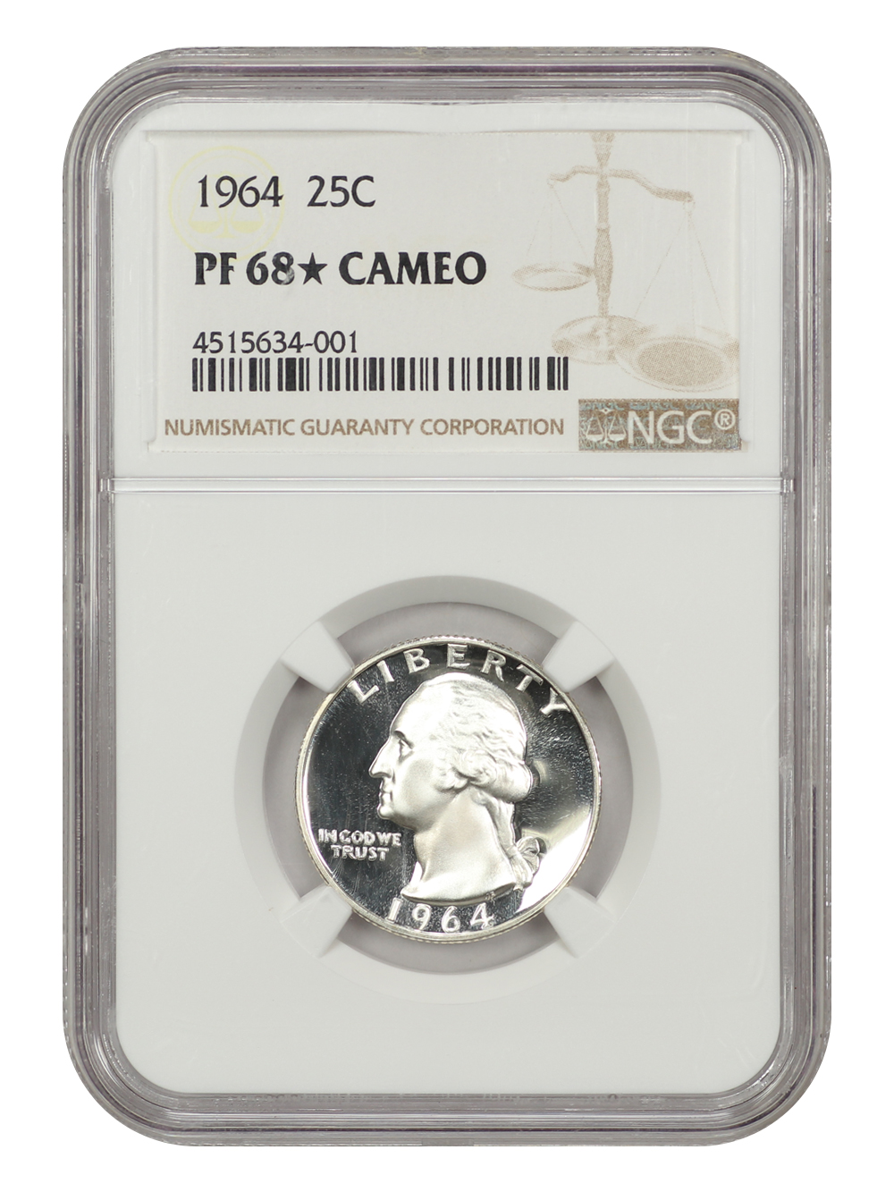 1964 25c PR CAM PR68 CAM thumbnail 4