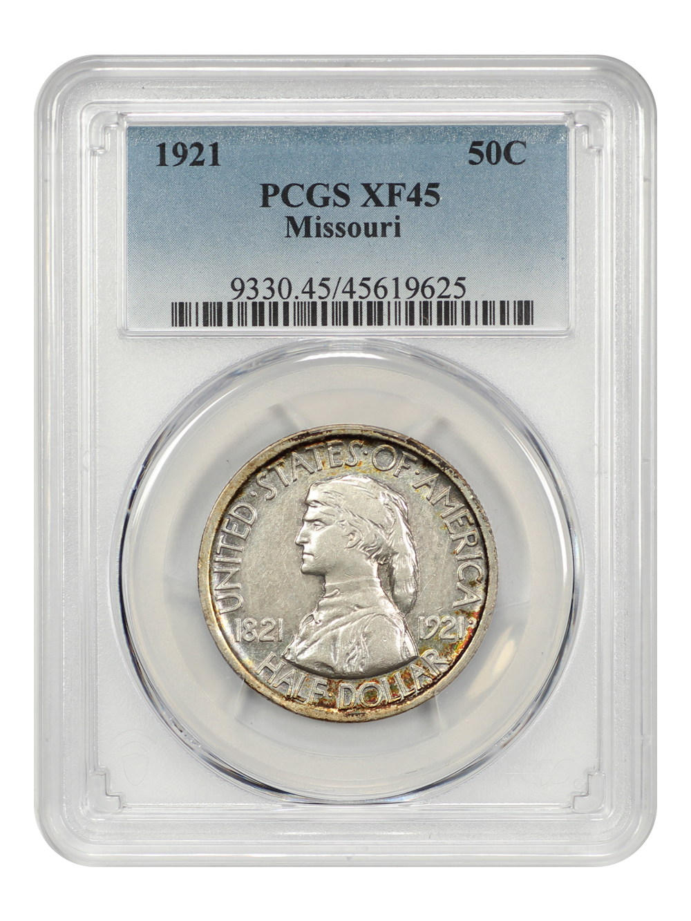 1921 50c Missouri XF45 thumbnail 3