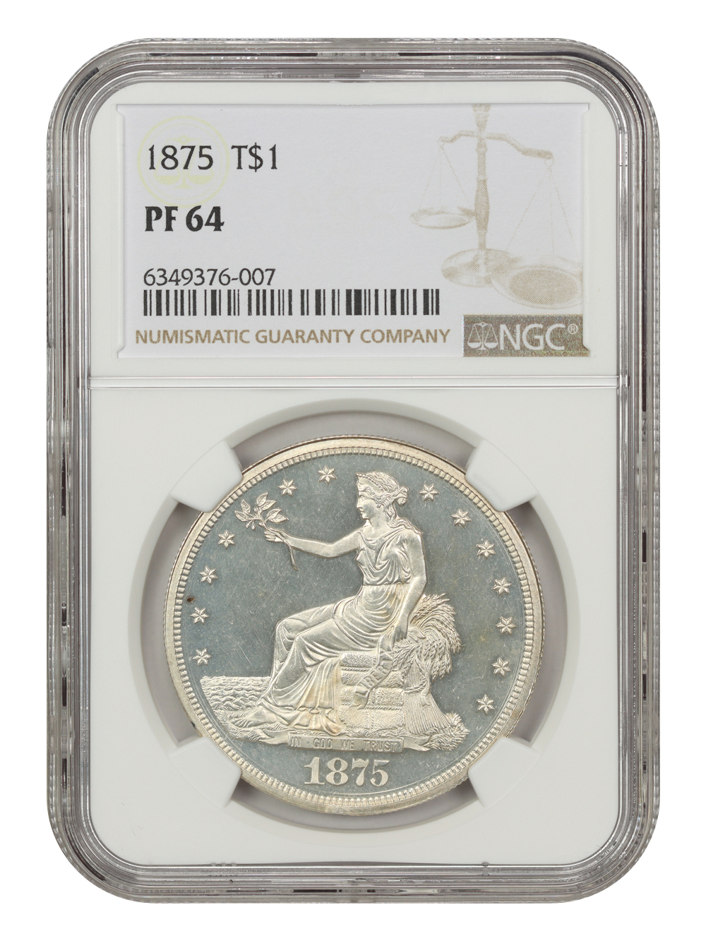 1875 Trade$ PR64 thumbnail 5