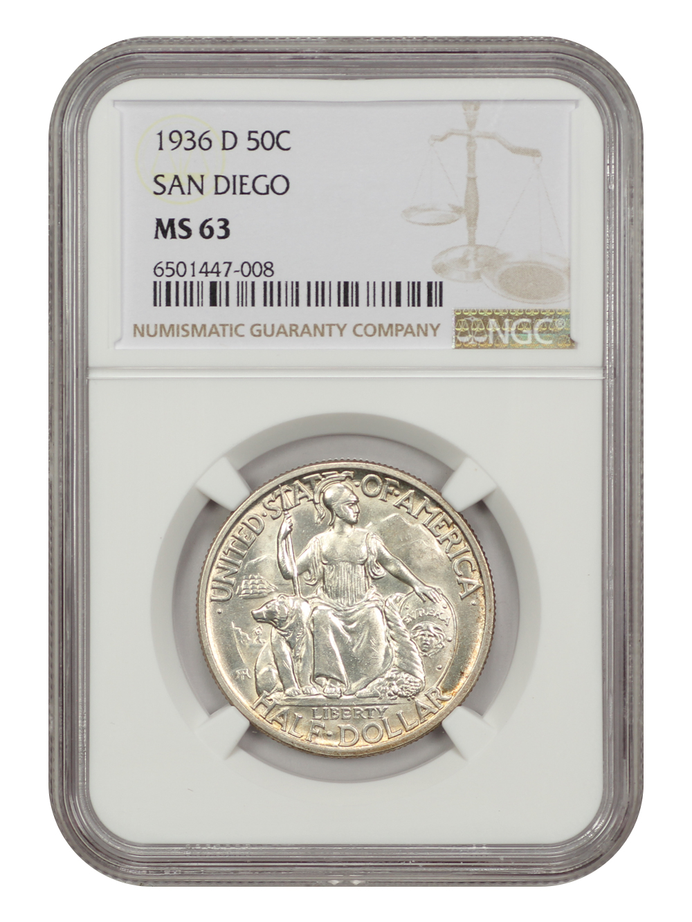 1936-D 50c San Diego Expo XF40 thumbnail 14