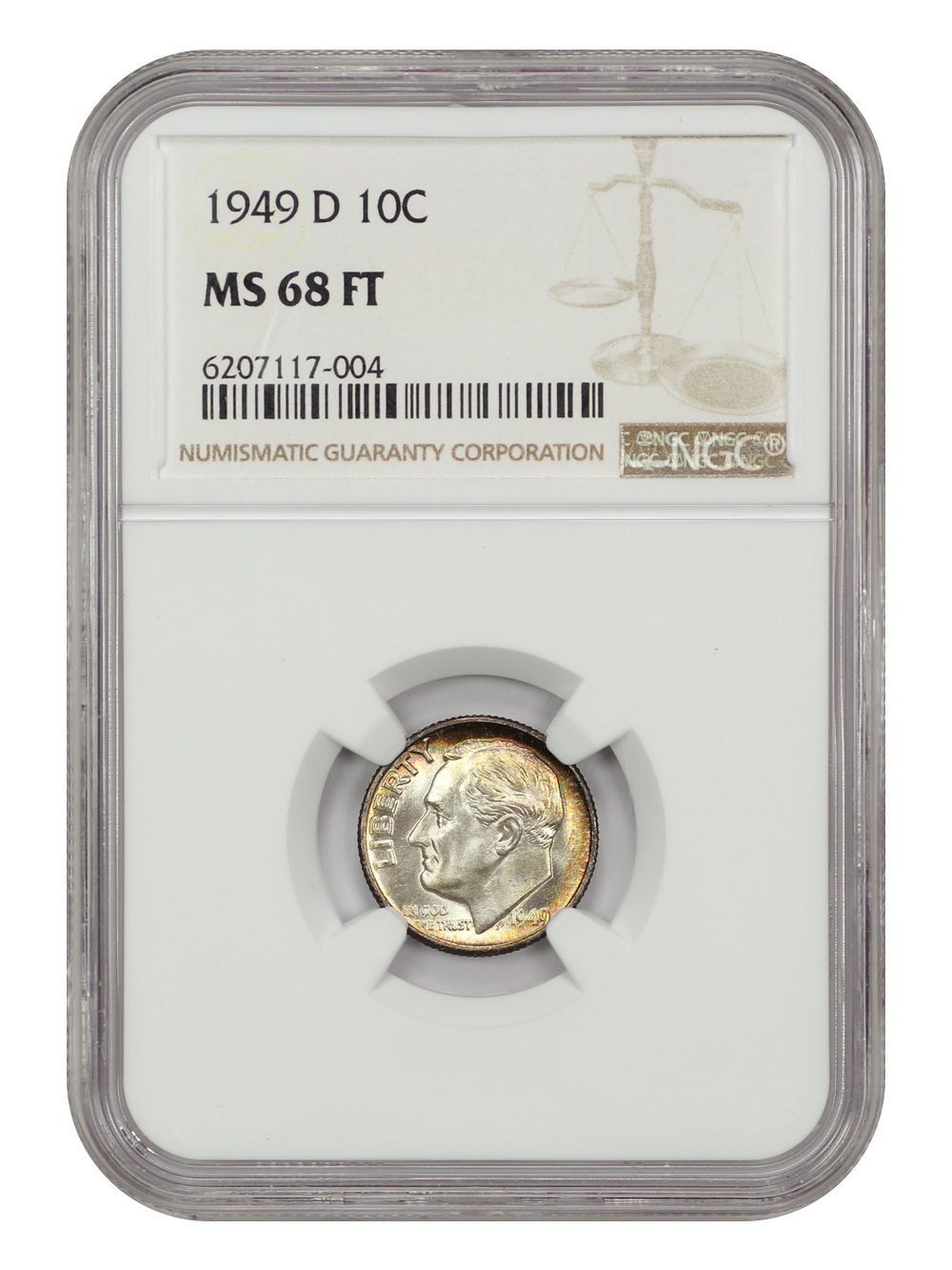 1949-D 10c MS FB MS68 FB thumbnail 7