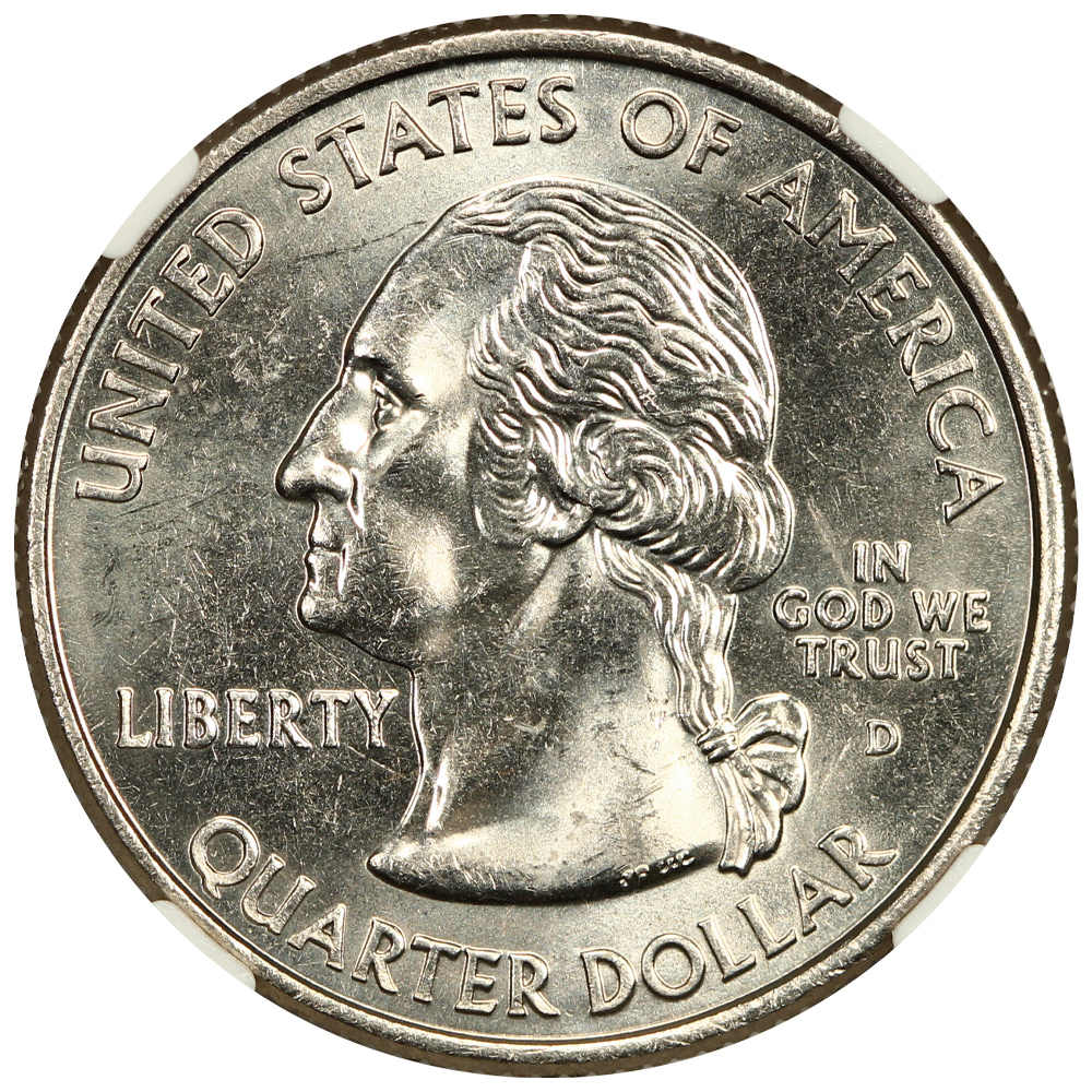 2004-D 25c Wisconsin, Extra Leaf Low MS62 thumbnail 2