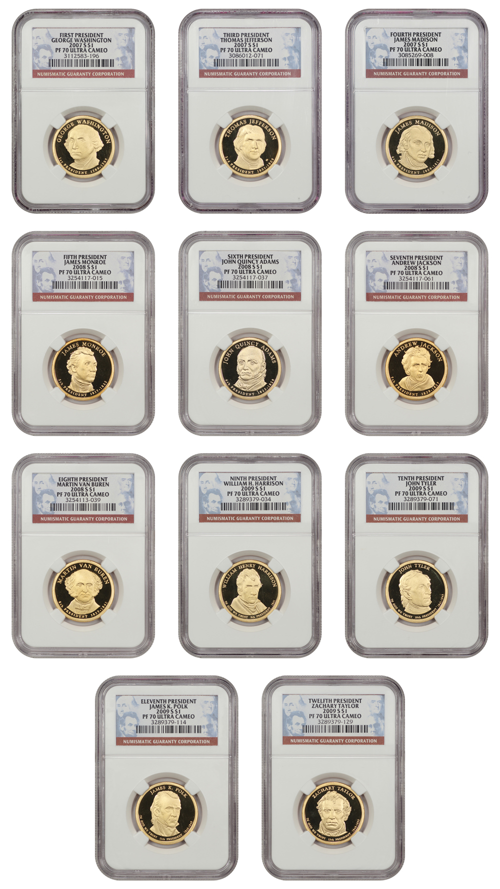 Presidential Dollar $1  PR DCAM [Type] PR70 DCAM thumbnail 7