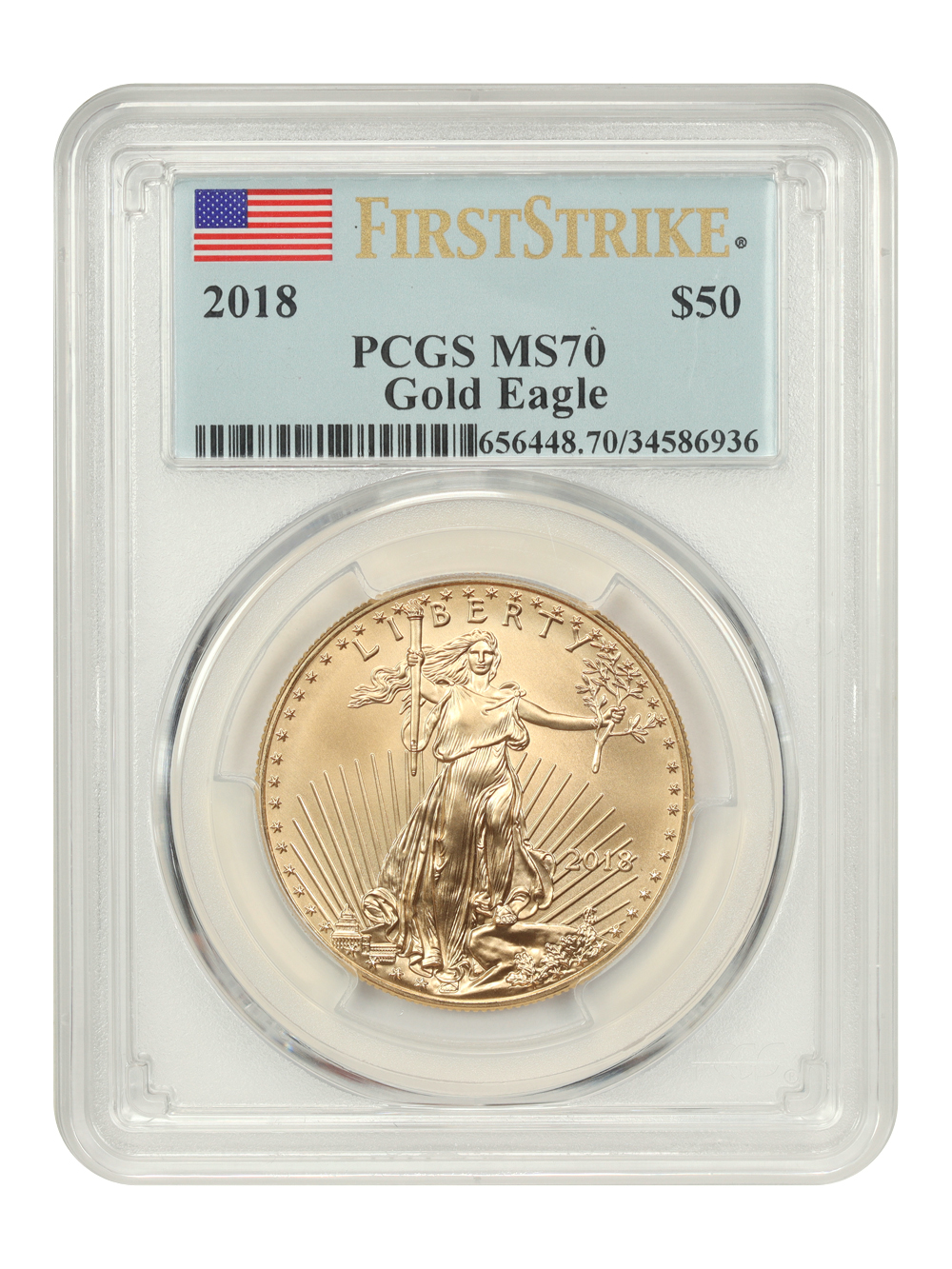 2018 G$50  Gold Eagle MS thumbnail 7