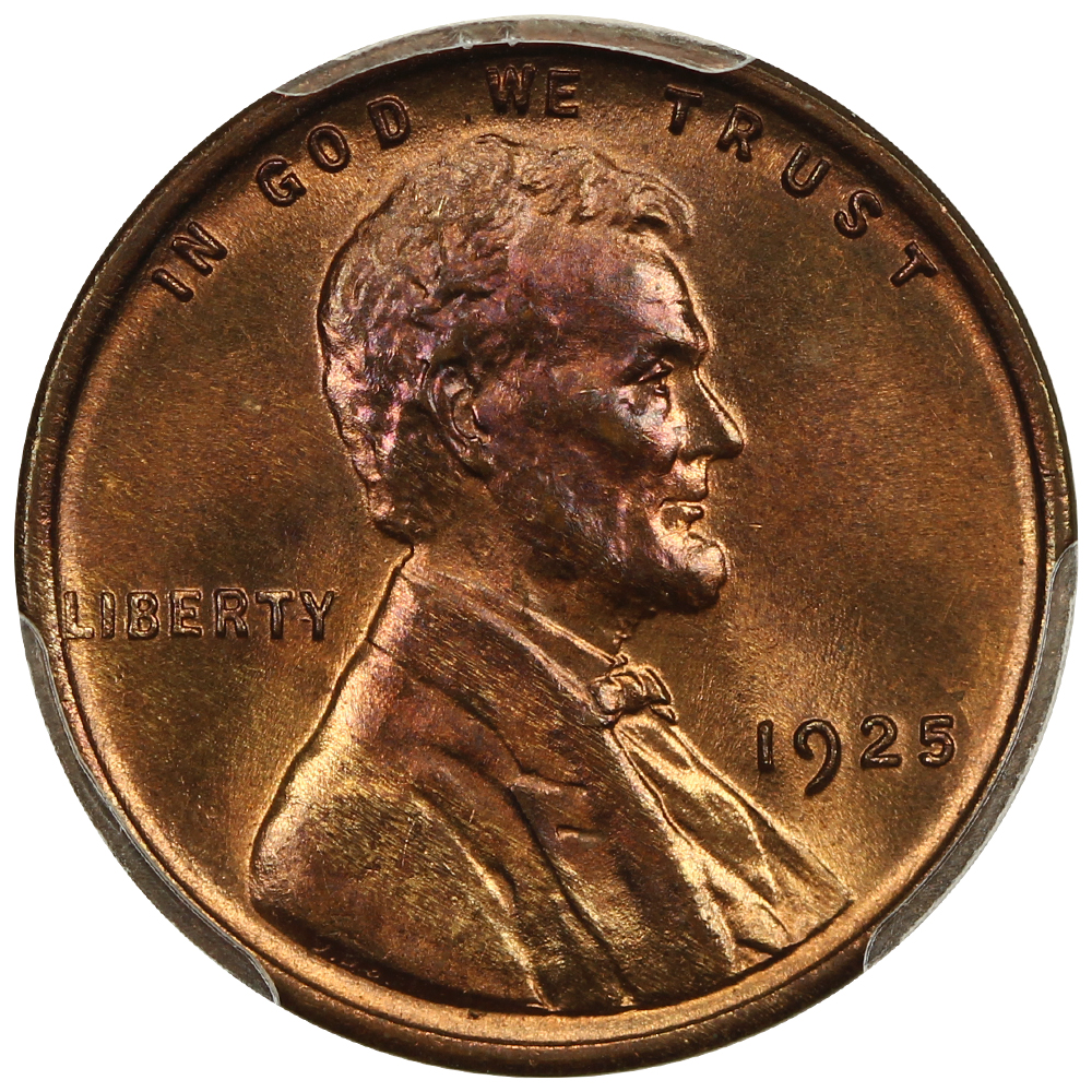 1925 1c PCGS MS65 RB