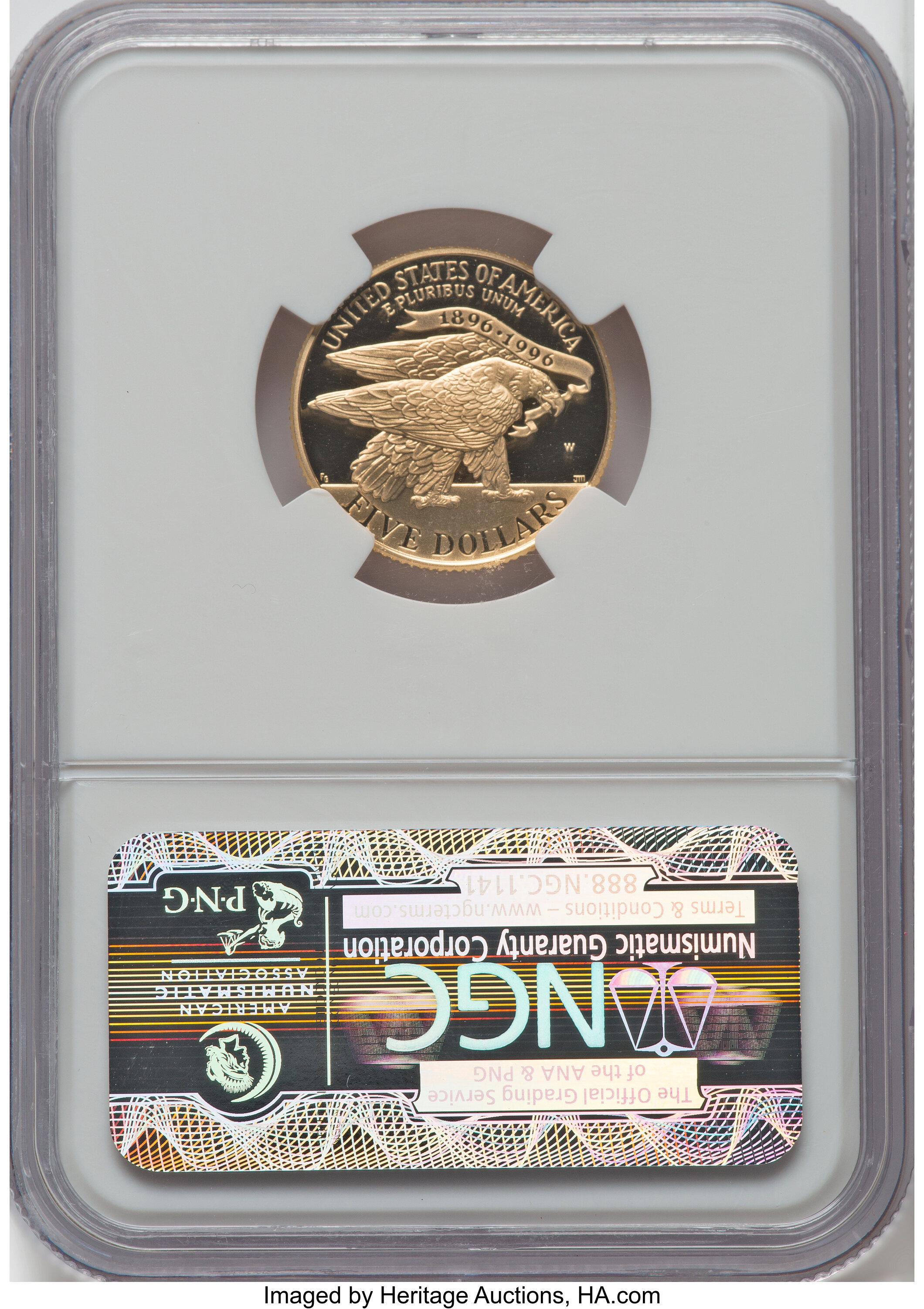 1995-W G$5  Atlanta Olympics Torch Runner PR DCAM OGP thumbnail 2