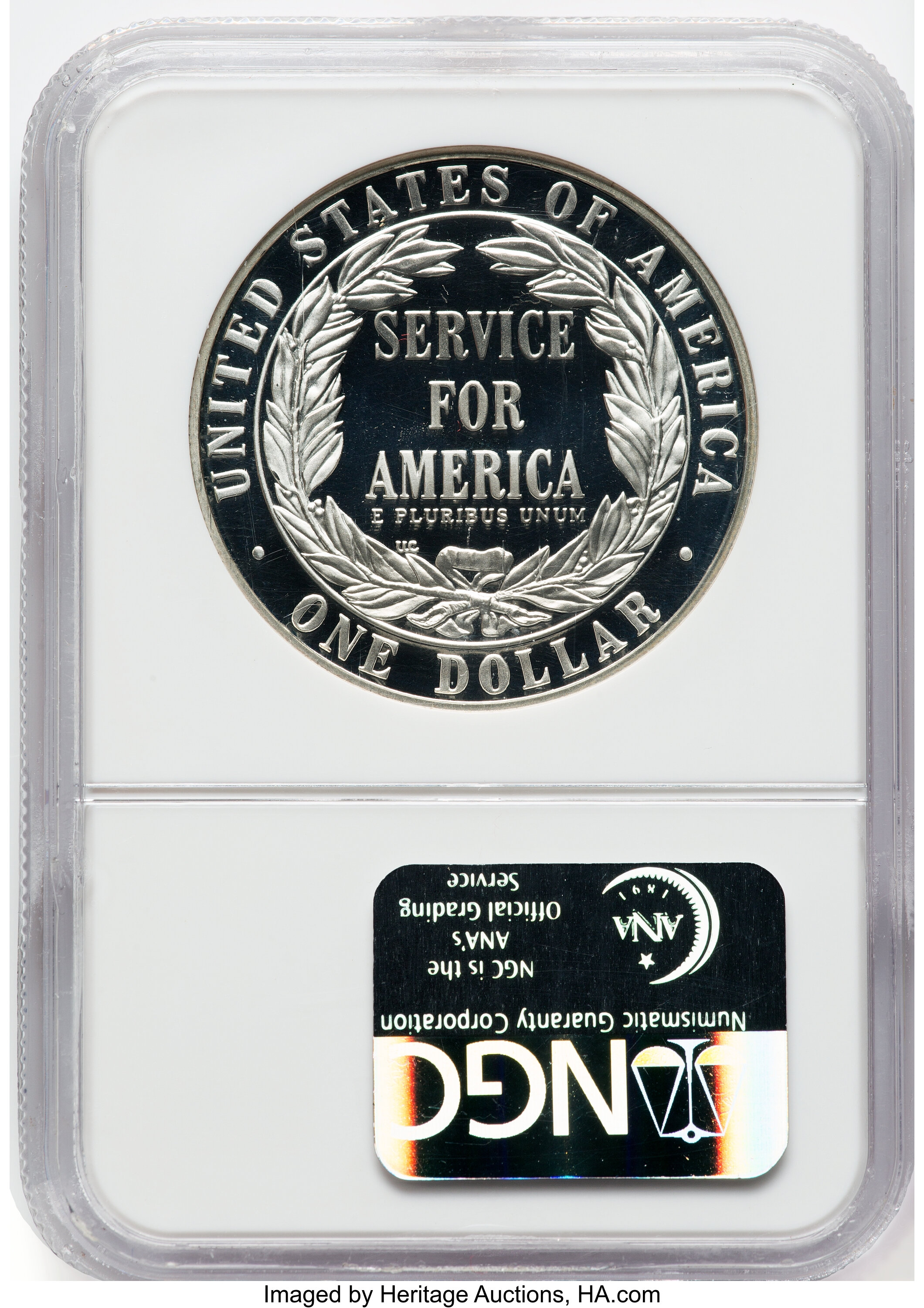 1996-S S$1 National Community Service PR DCAM PR70 DCAM thumbnail 5