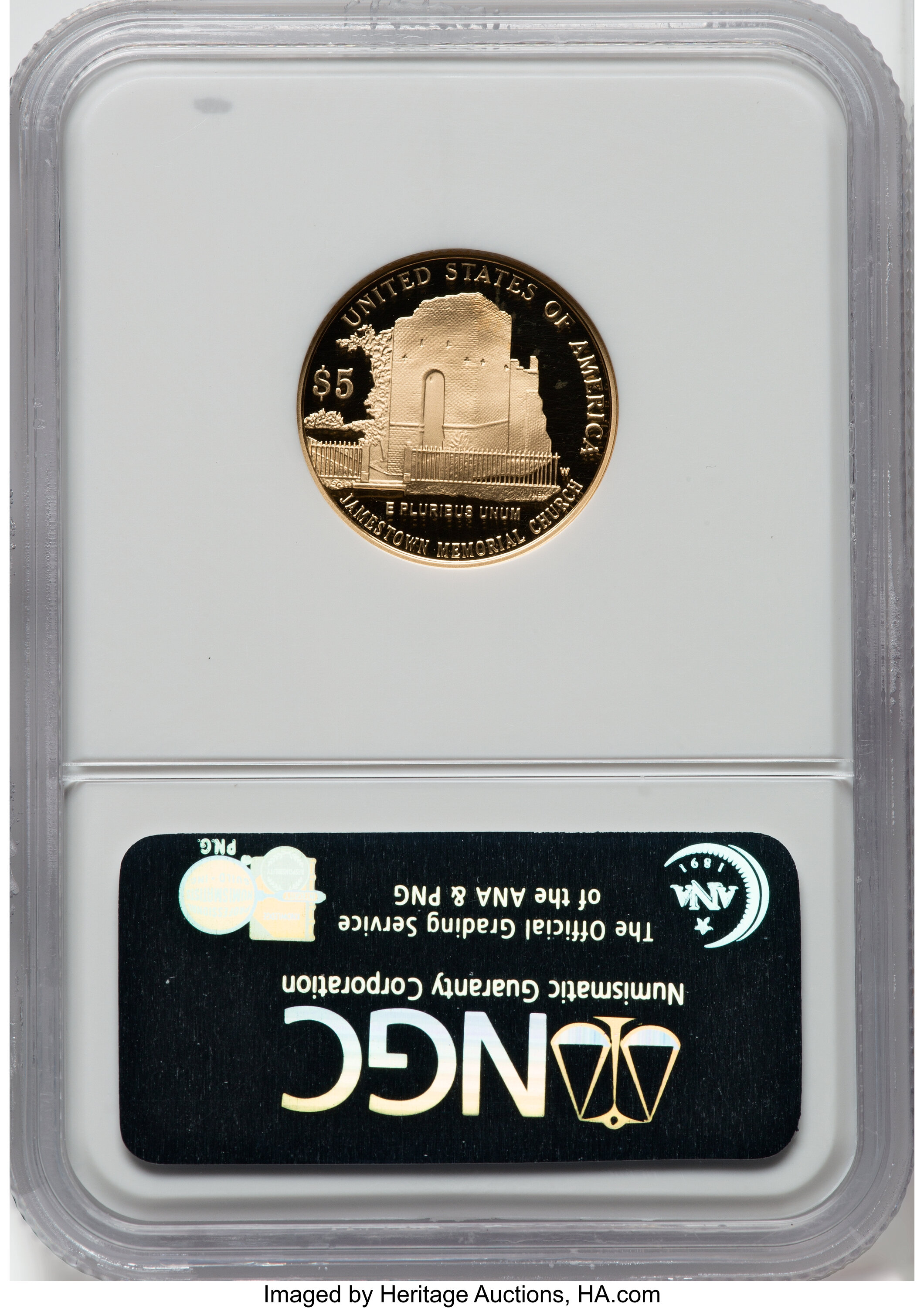 2007-W G$5  Jamestown 400th Anniversary PR DCAM OGP thumbnail 5