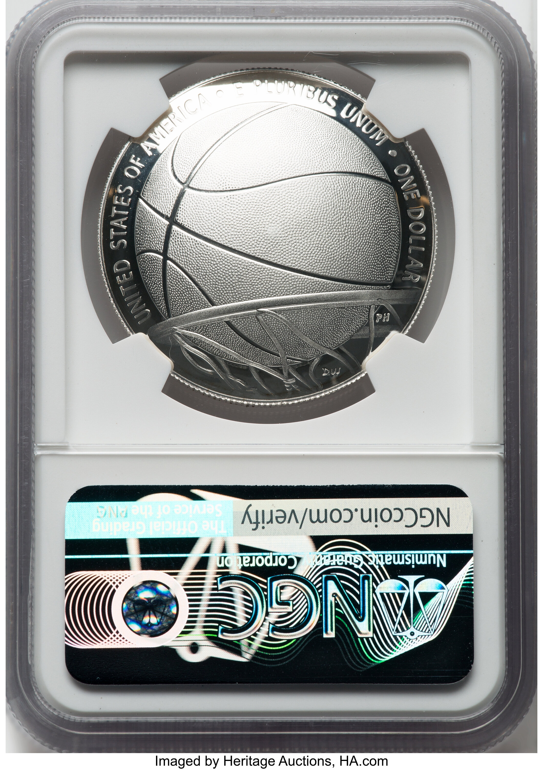 2020-P S$1 Basketball Hall of Fame PR DCAM PR68 DCAM thumbnail 8