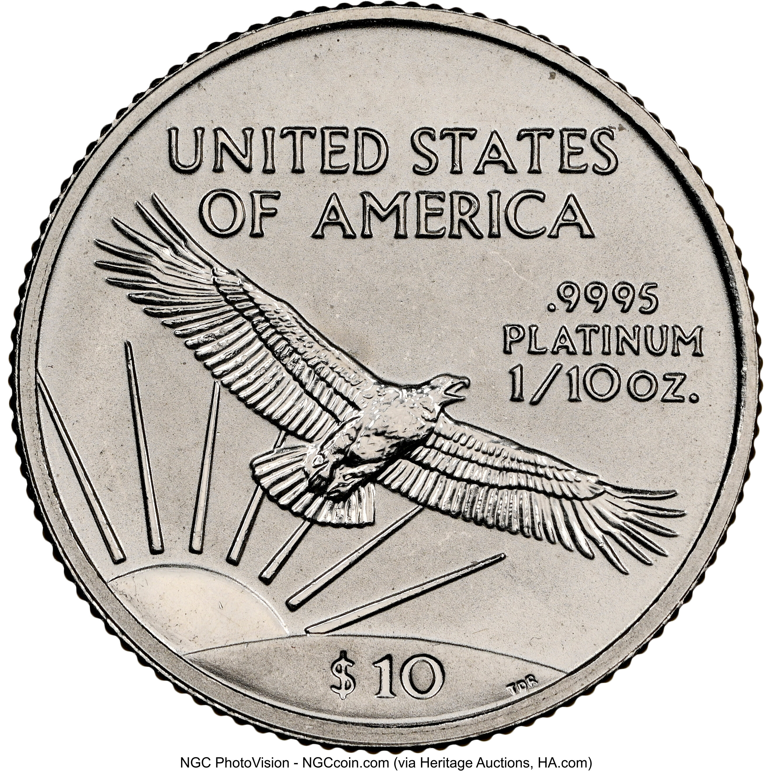 1998 $10  Platinum Eagle MS65 thumbnail 25