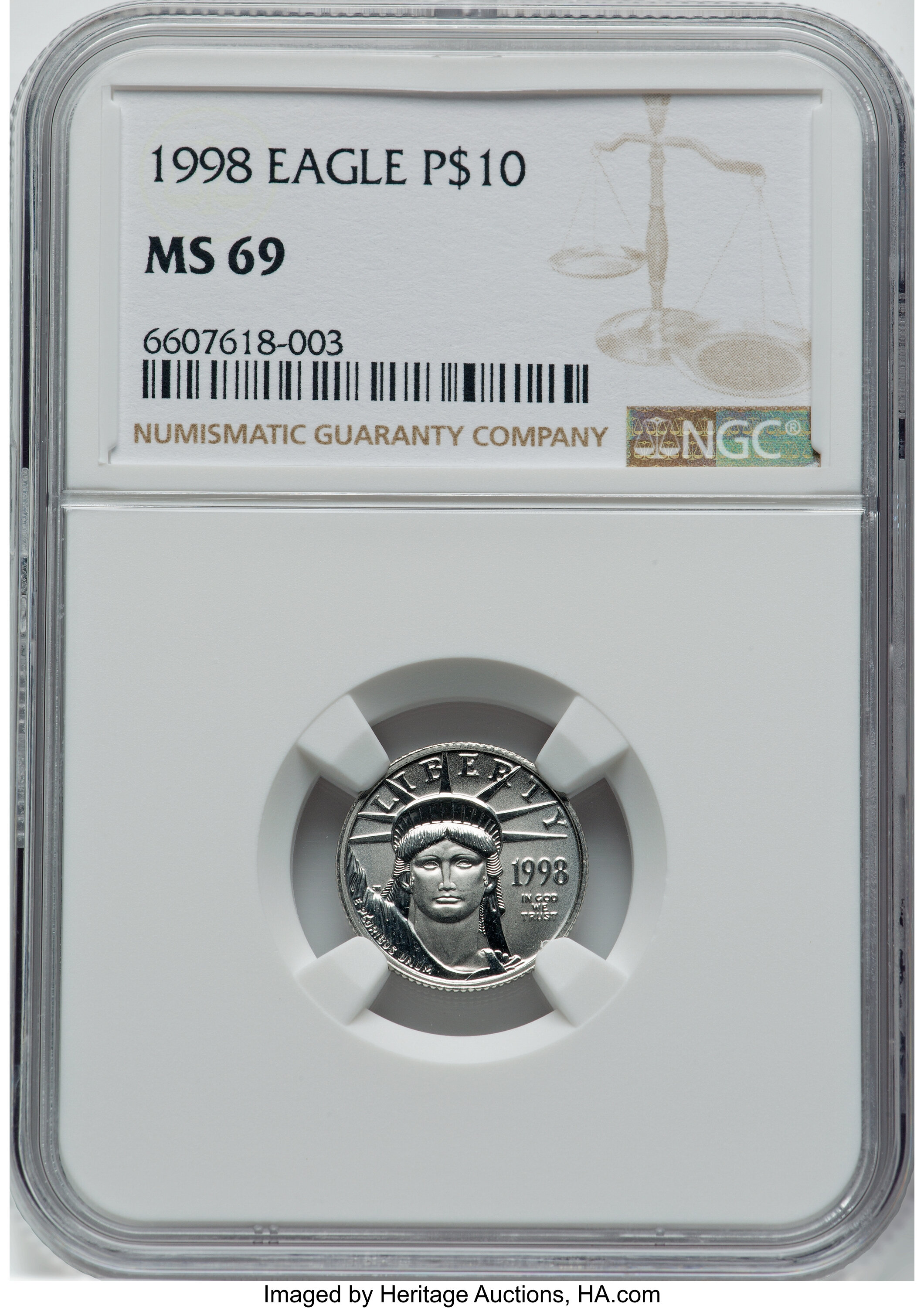 1998 $10  Platinum Eagle MS65 thumbnail 26