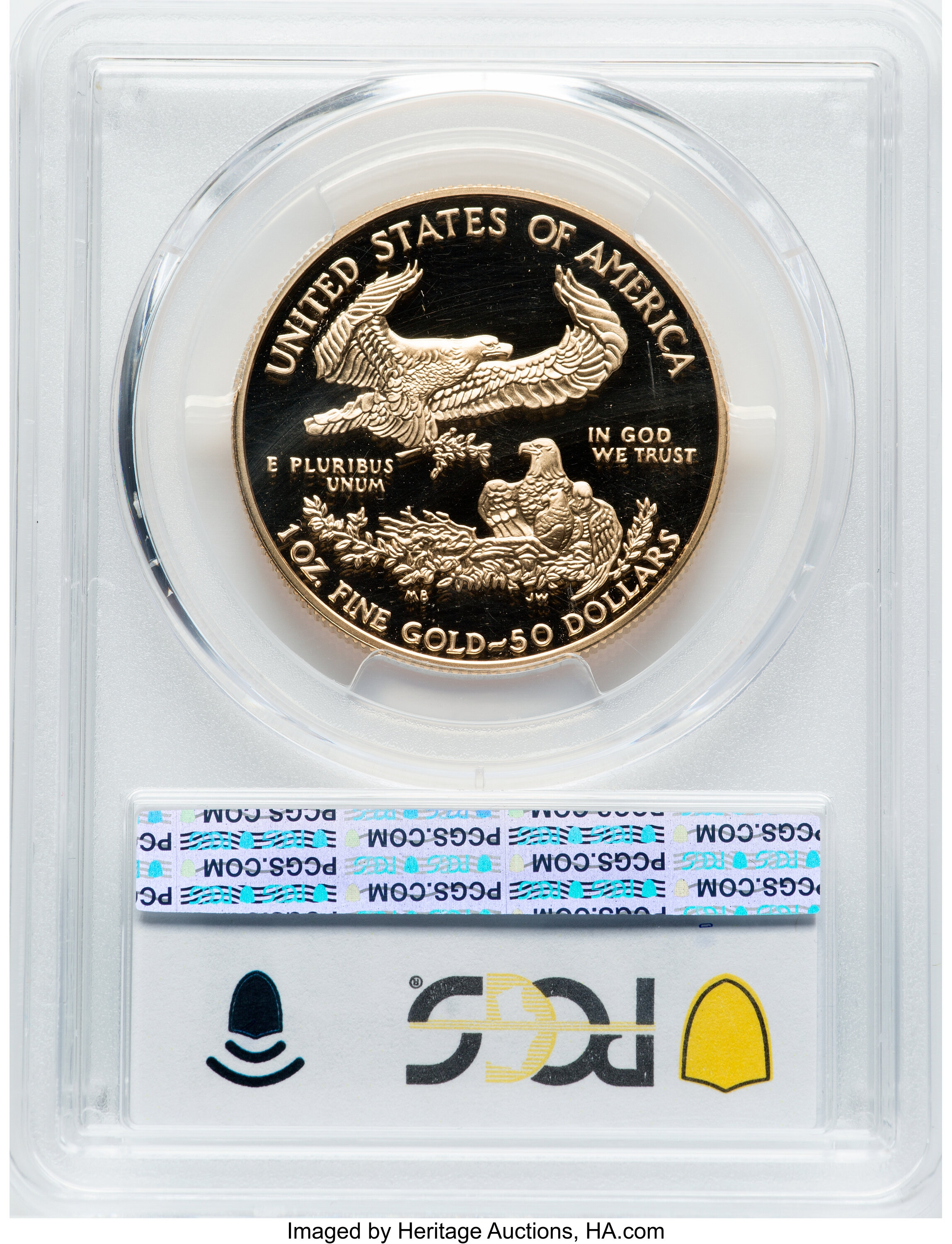2001-W G$50  Gold Eagle PR DCAM OGP thumbnail 2