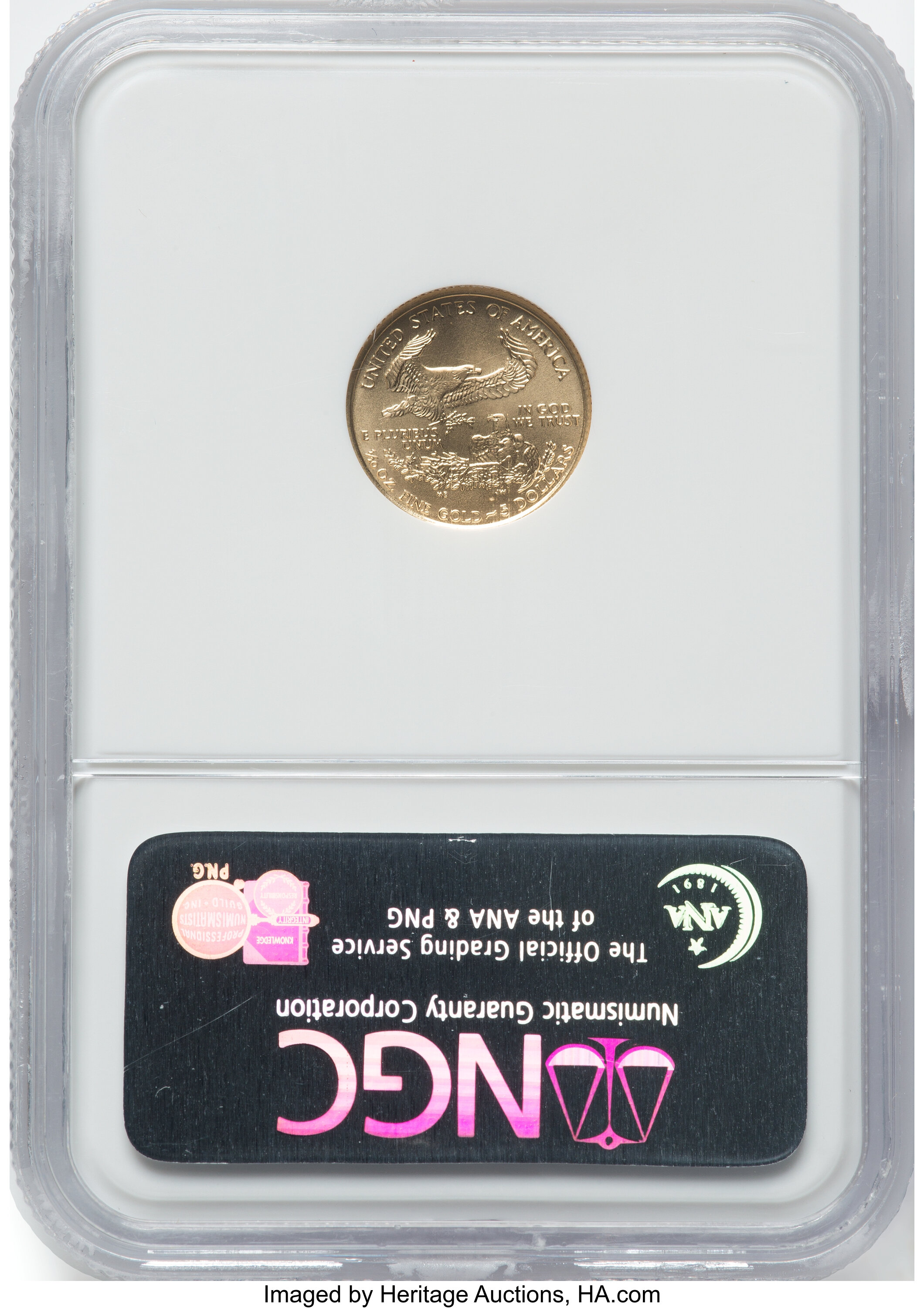 2008 $5  Gold Eagle MS69 CAC thumbnail 4