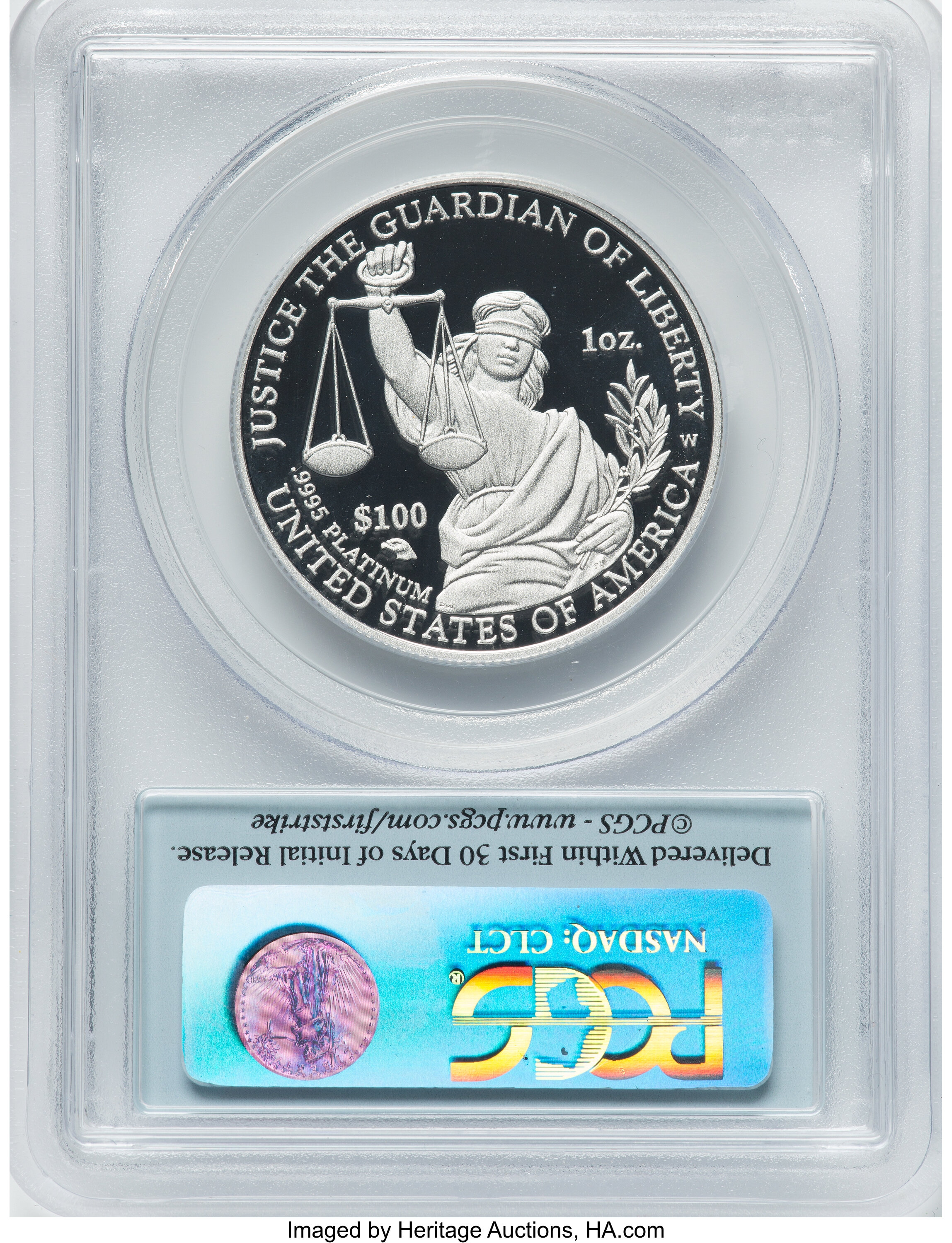 2010-W P$100  Platinum Eagle PR DCAM PR65 DCAM thumbnail 10