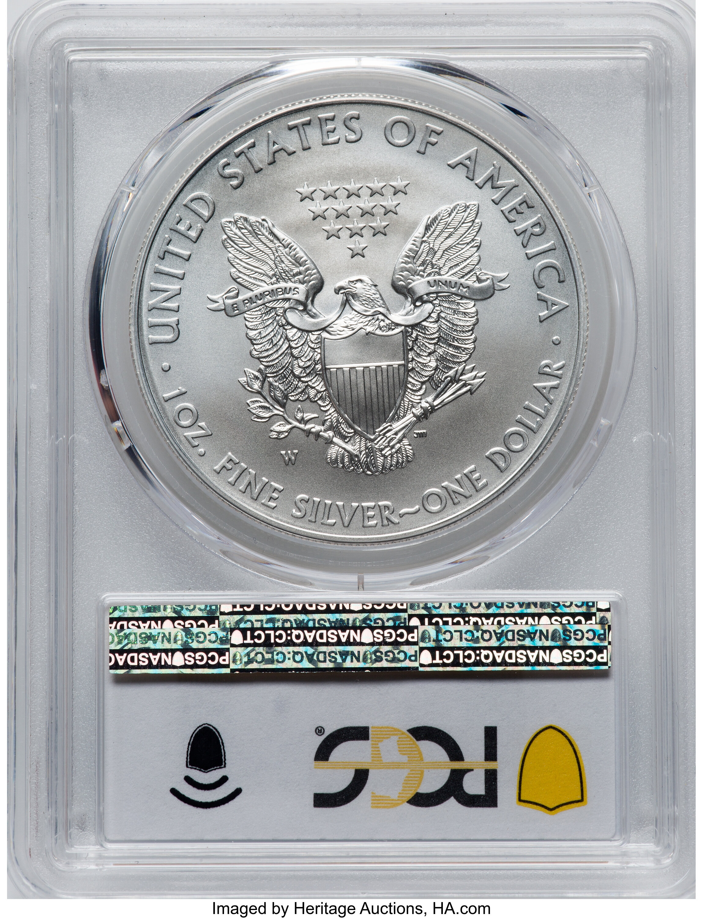 2014-W $1  Silver Eagle, Burnished OGP thumbnail 25