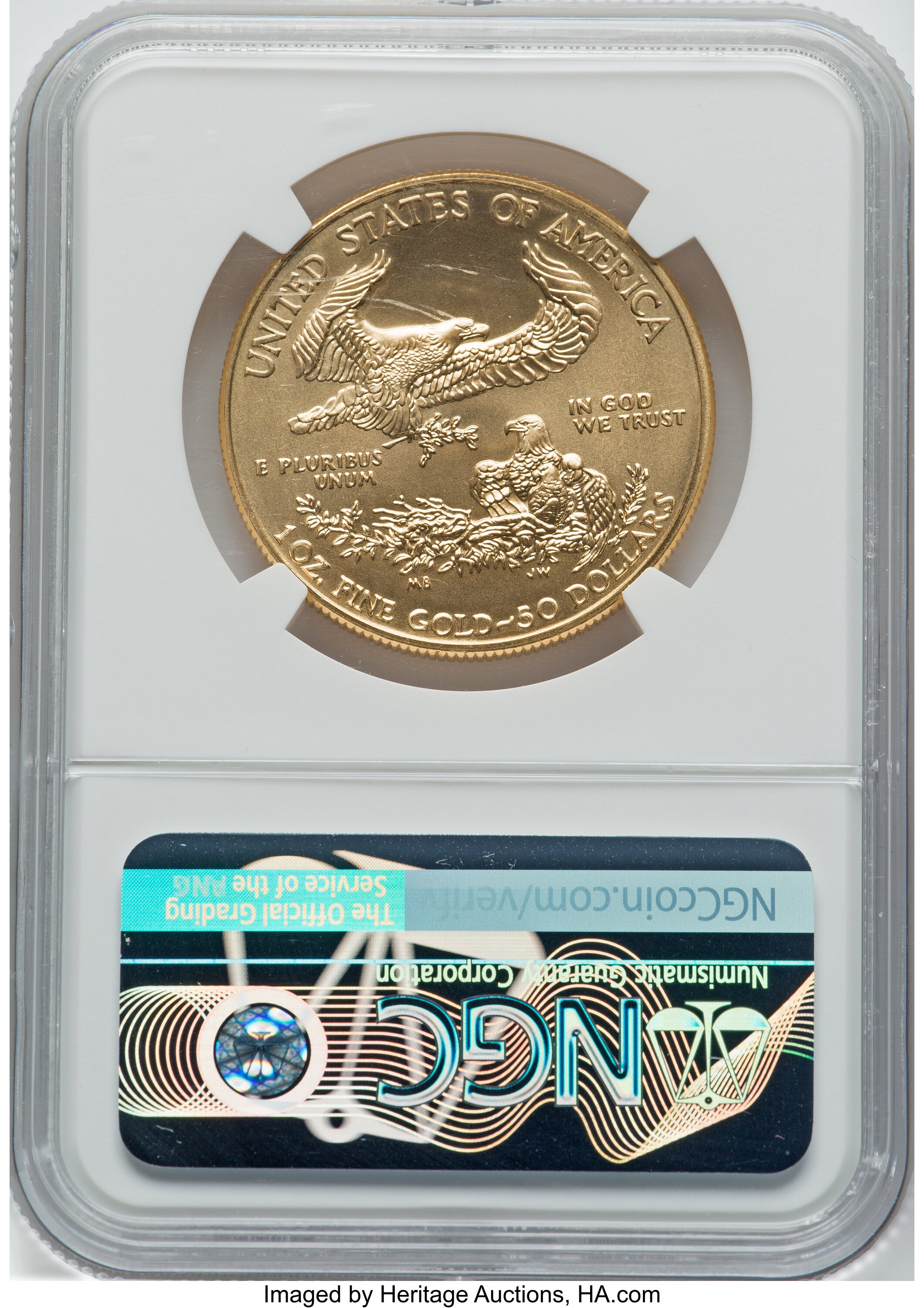 2017-W G$50  Gold Eagle, Burnished MS70 thumbnail 14