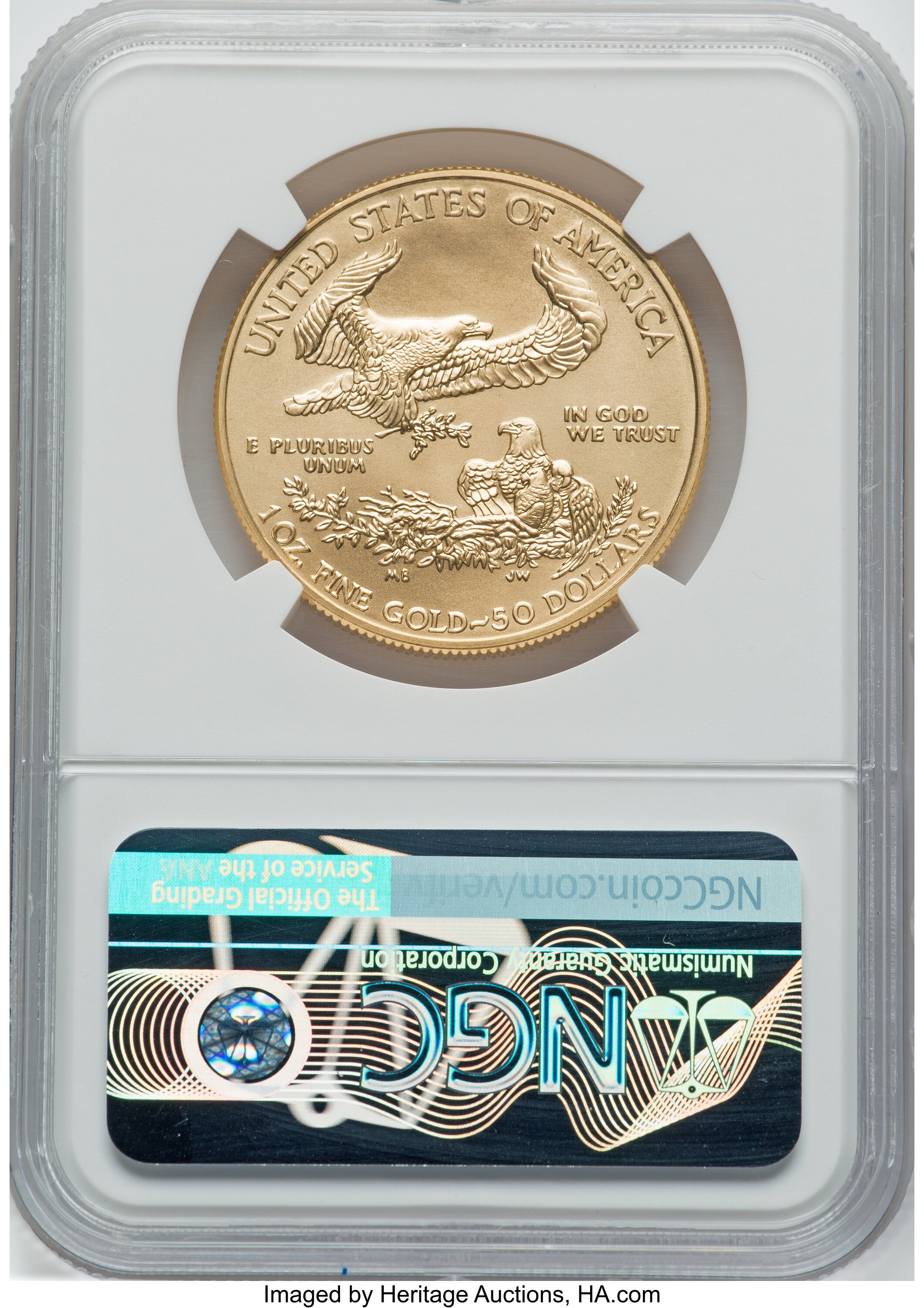2017-W G$50  Gold Eagle, Burnished MS70 thumbnail 16