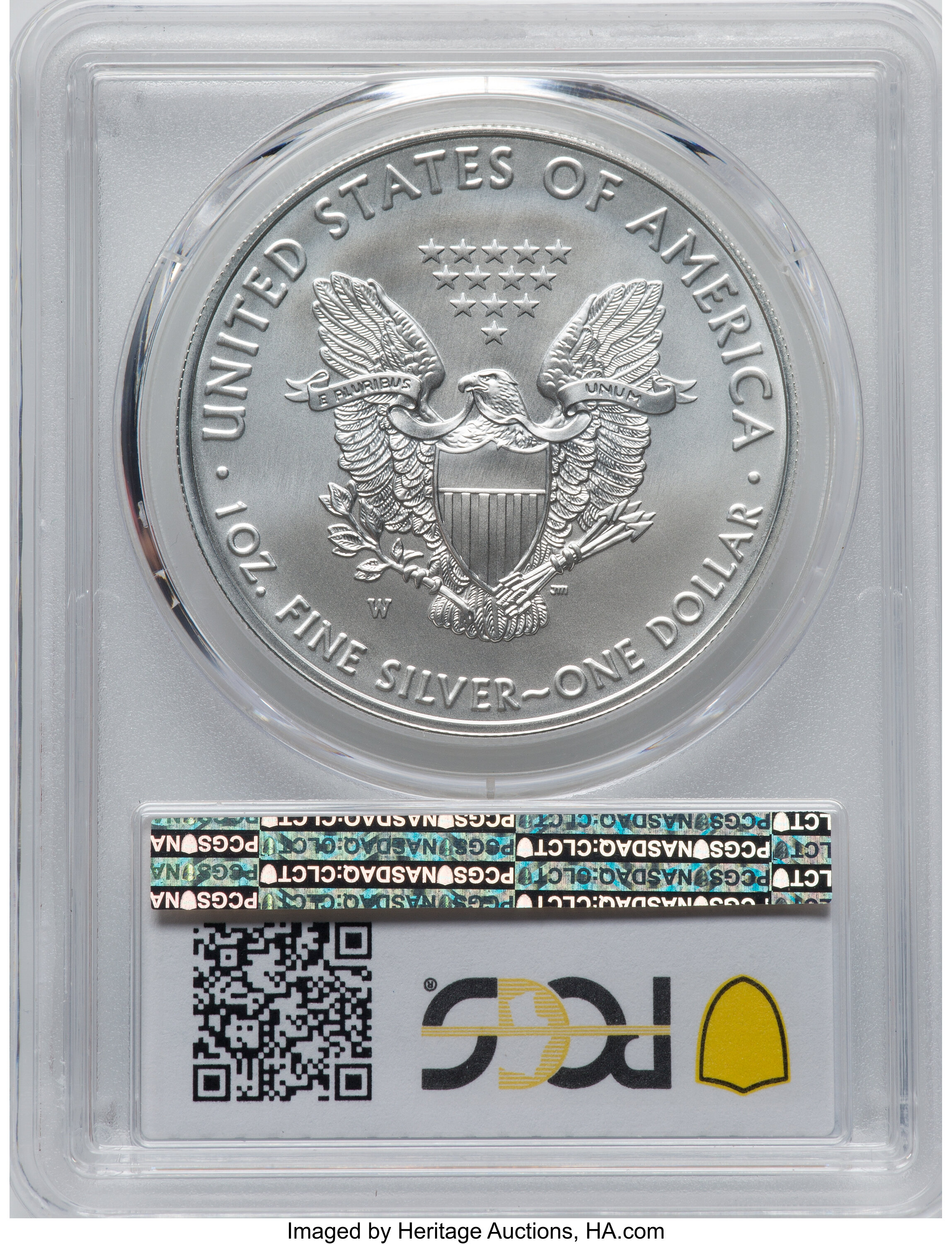 2020-W $1  Silver Eagle, Burnished MS64 thumbnail 23