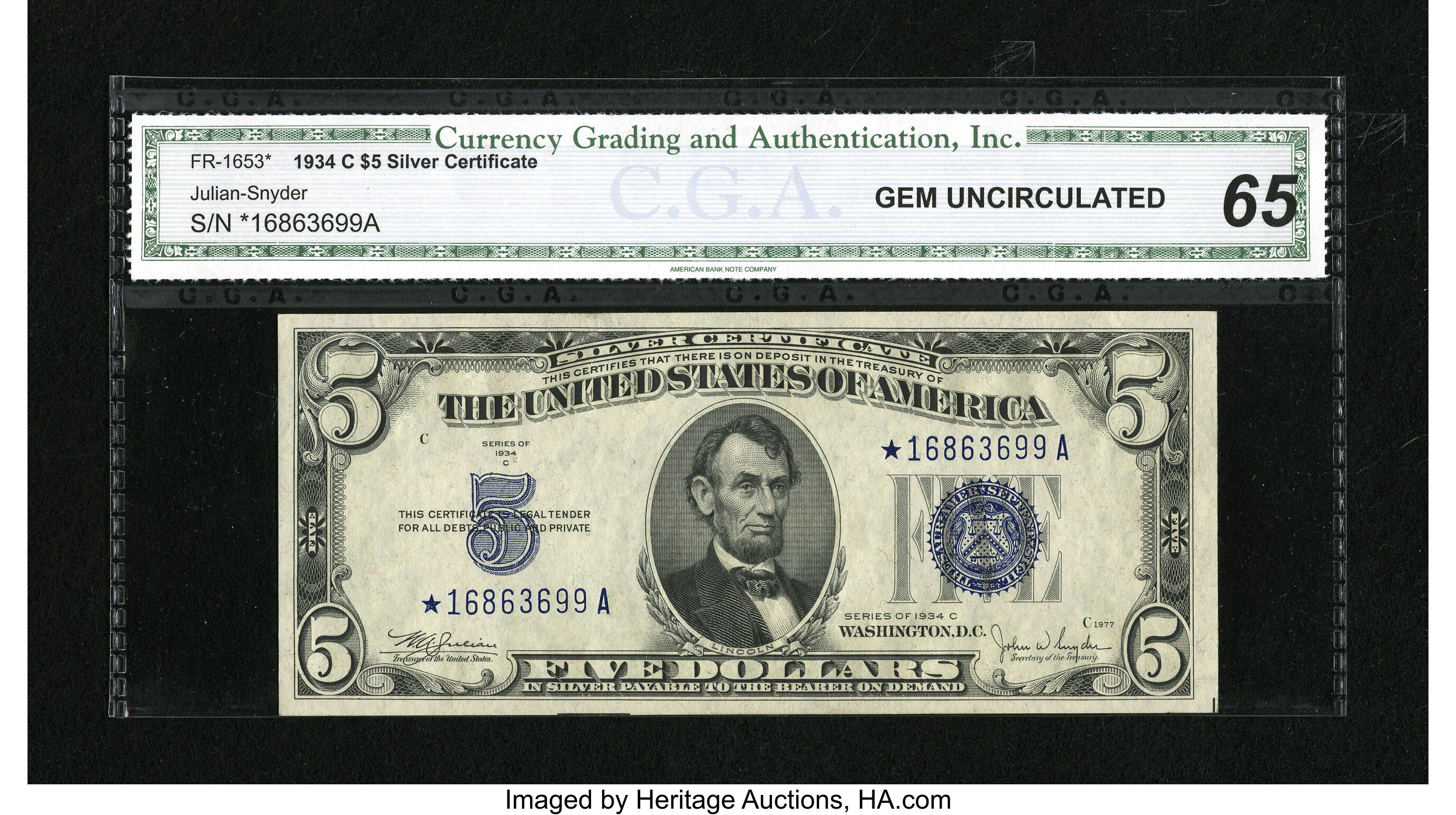 1934C $5  Star Replacement (Fr. 1653*) thumbnail 20