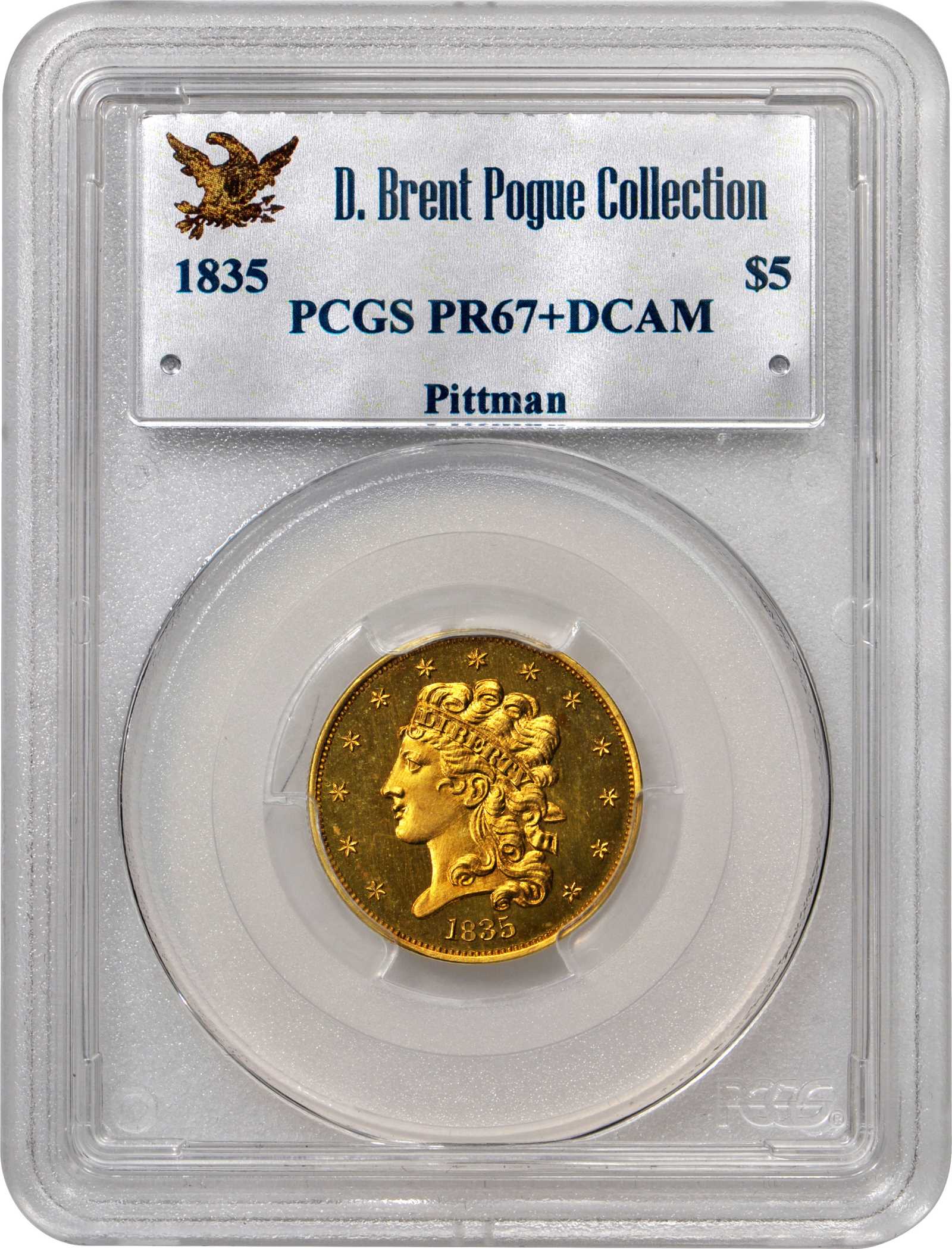 1835 $5  PR DCAM PR67 DCAM thumbnail 4
