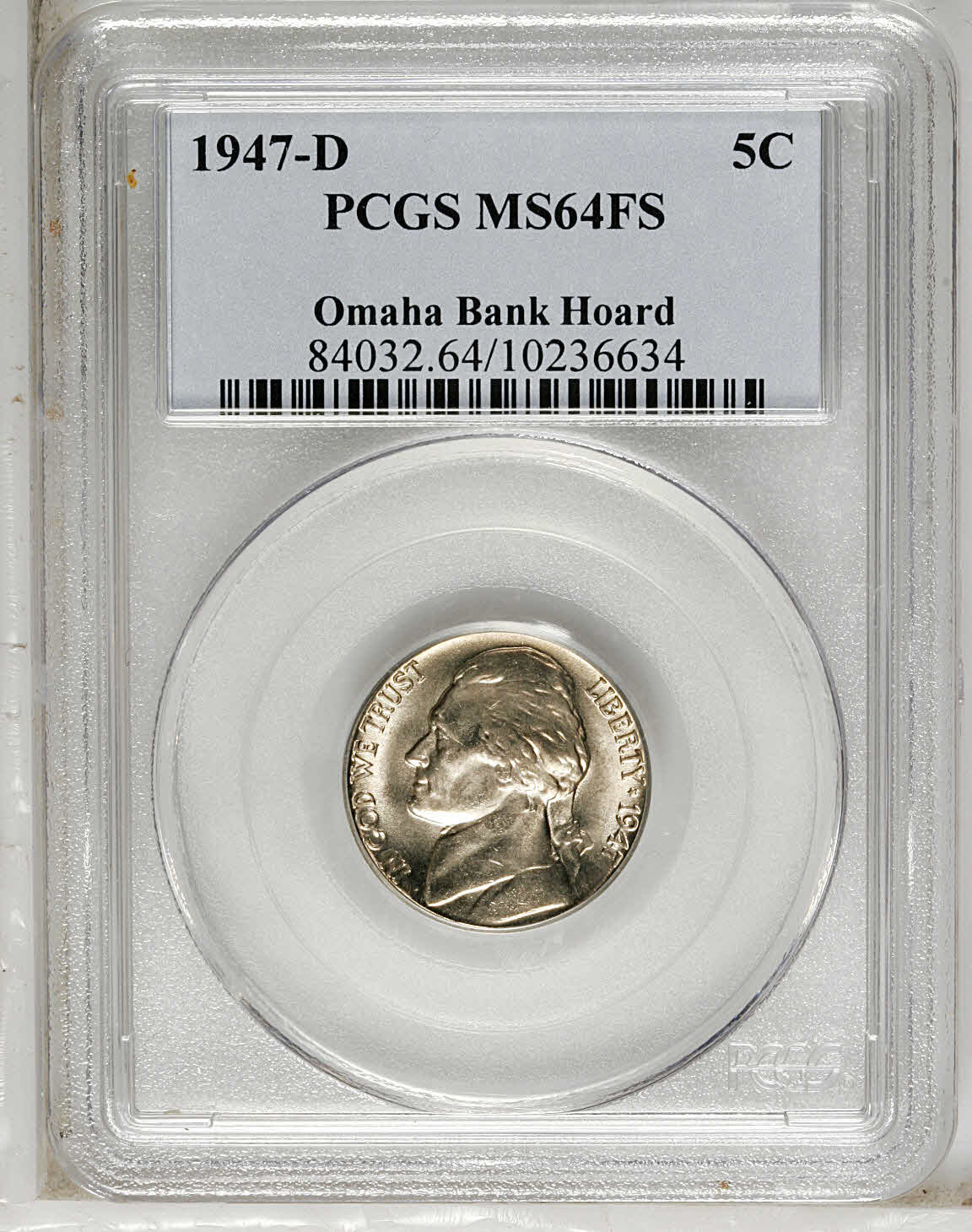 1947-D 5C MS64 Full Steps PCGS. PCGS Population (85/432). NGC Census: (3/17). (#84032)...