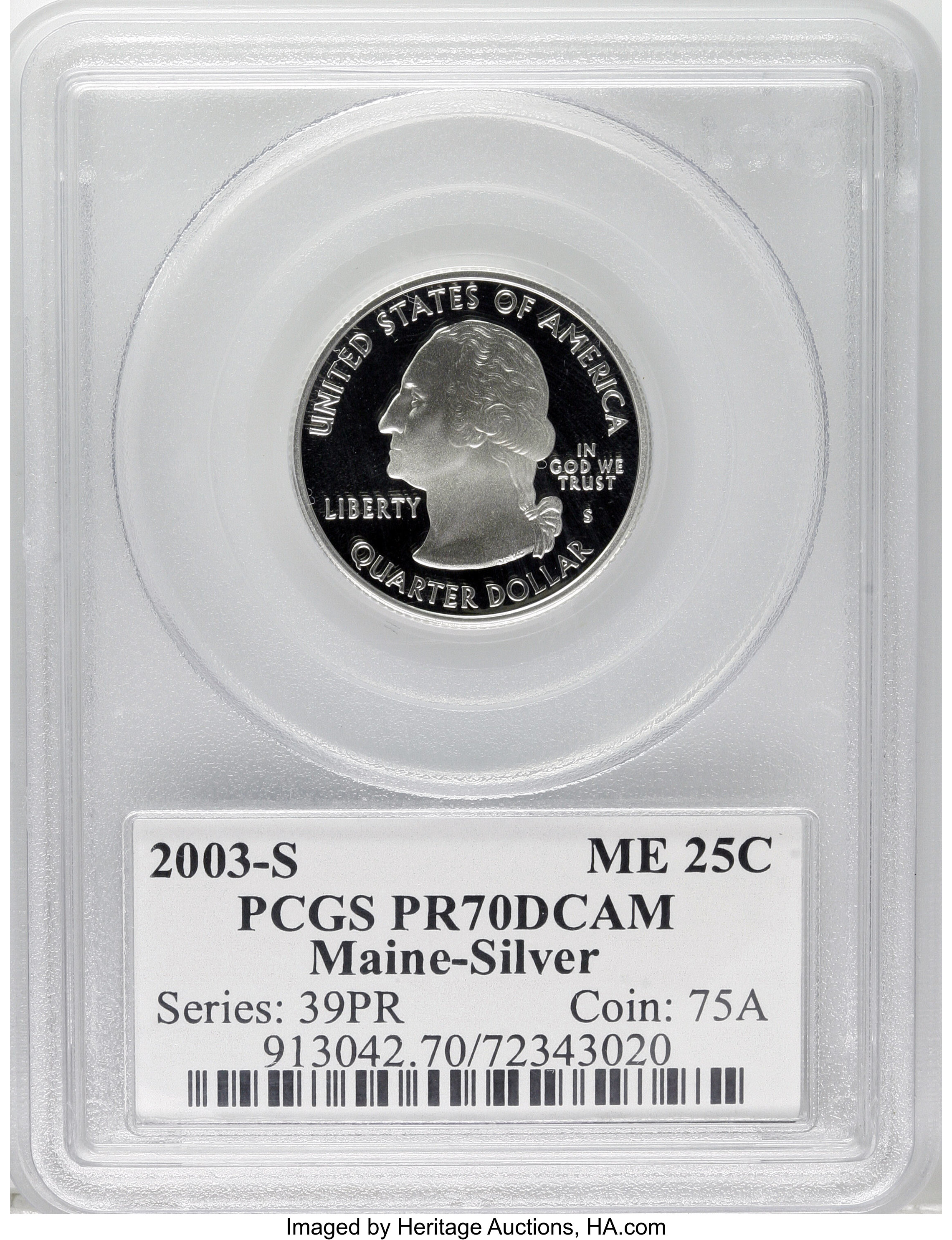 2003-S 25c Maine, Silver PR DCAM thumbnail 19