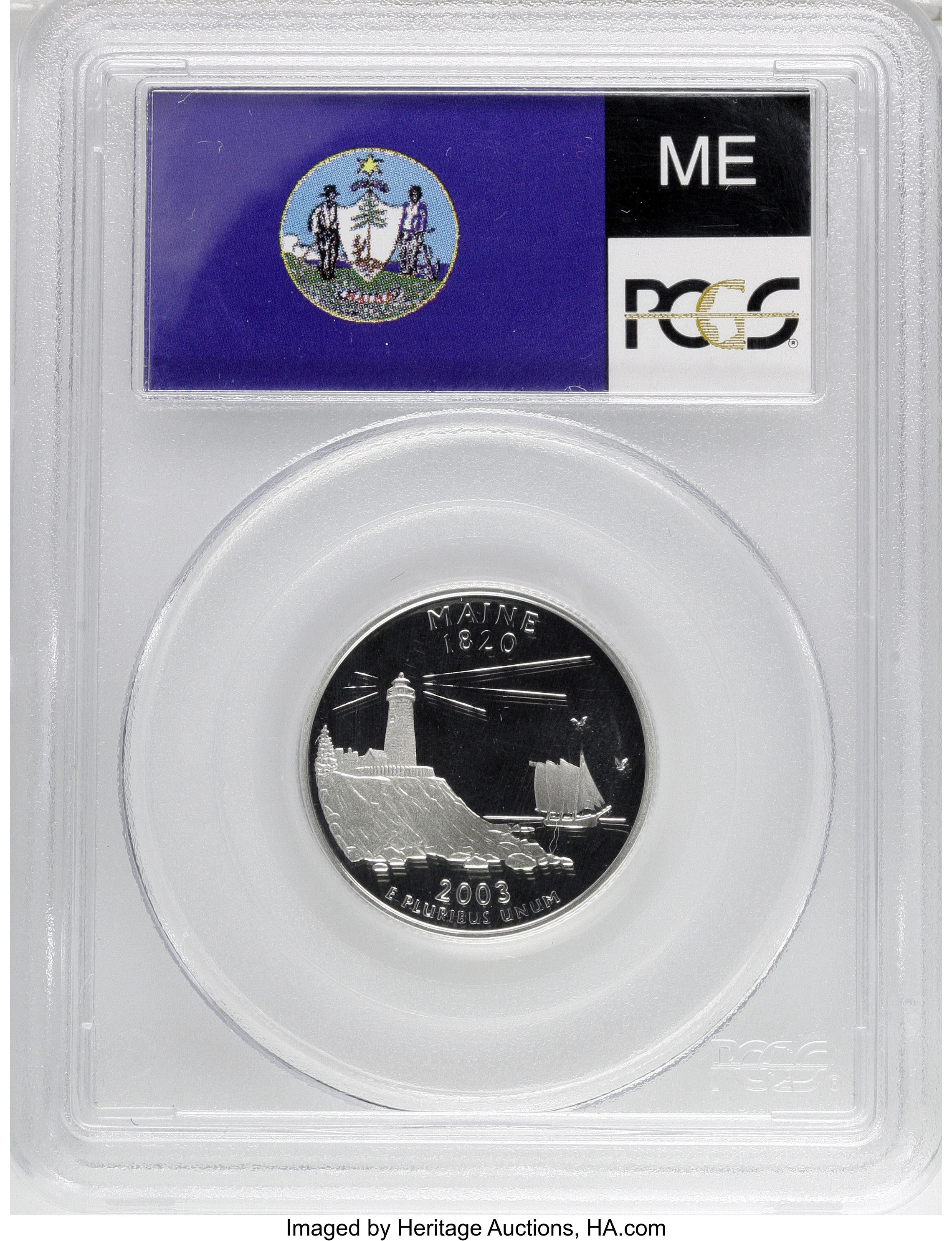 2003-S 25c Maine, Silver PR DCAM thumbnail 18