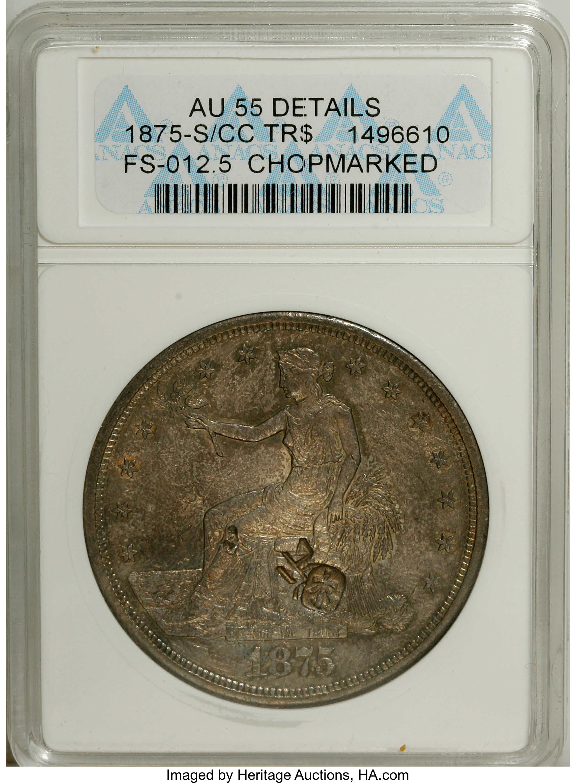 1875-S/CC Trade$ Chopmarked MS thumbnail 16