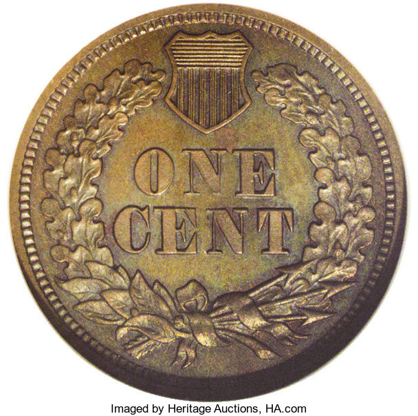 1863 P1c Copper, J-299 MS RB MS65 RB thumbnail 3