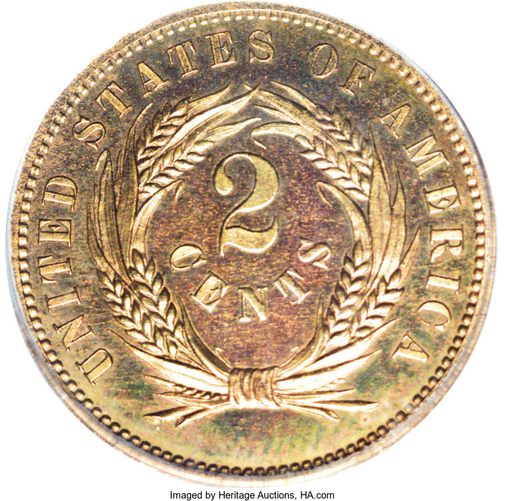 1863 P2c Copper, J-305 PR RB PR65 RB thumbnail 11