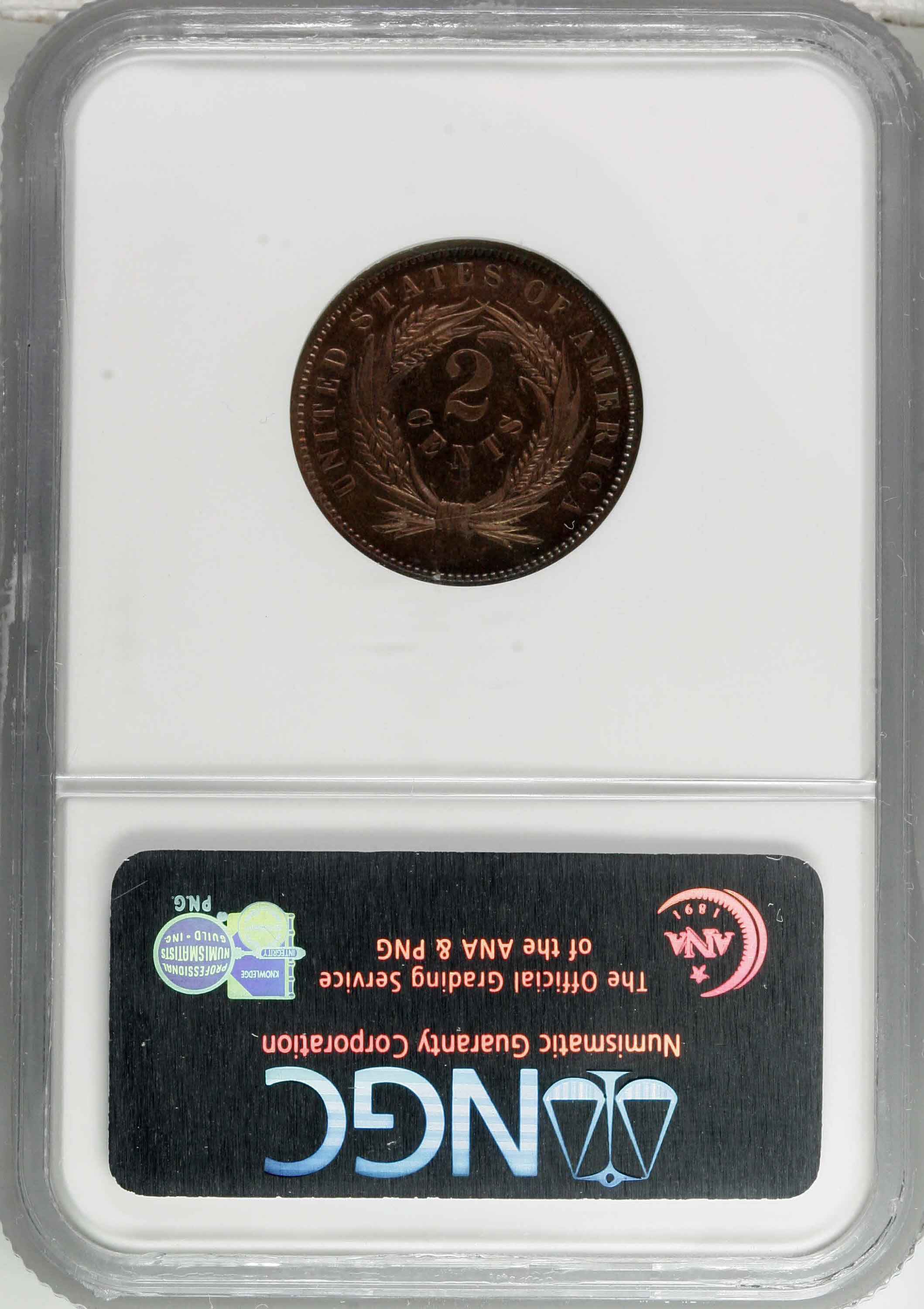 1863 P2c Copper, J-312 PR RB PR65 RB thumbnail 18