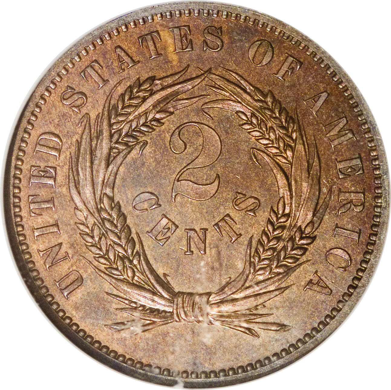1863 P2c Copper, J-312 PR RB PR65 RB thumbnail 19