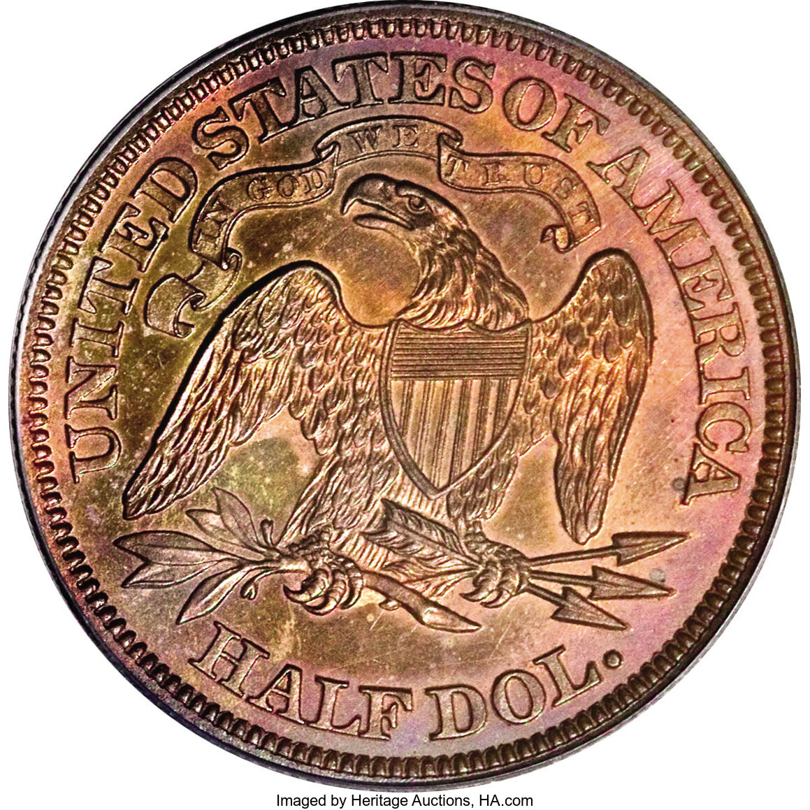 1865 P50c Copper, J-430 PR RB PR65 RB thumbnail 16