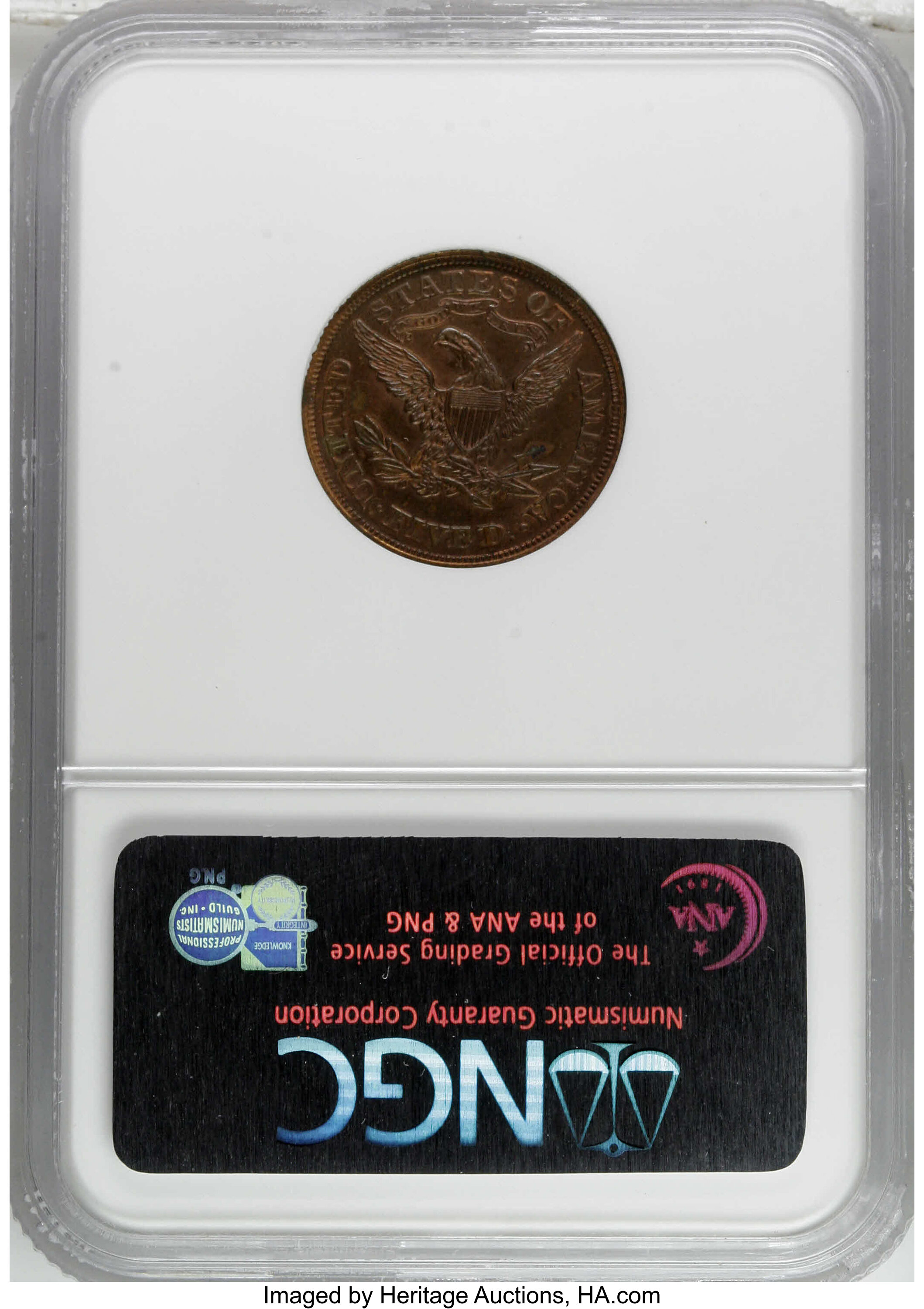 1865 P$5 Copper, J-446 PR BN PR63 BN thumbnail 6