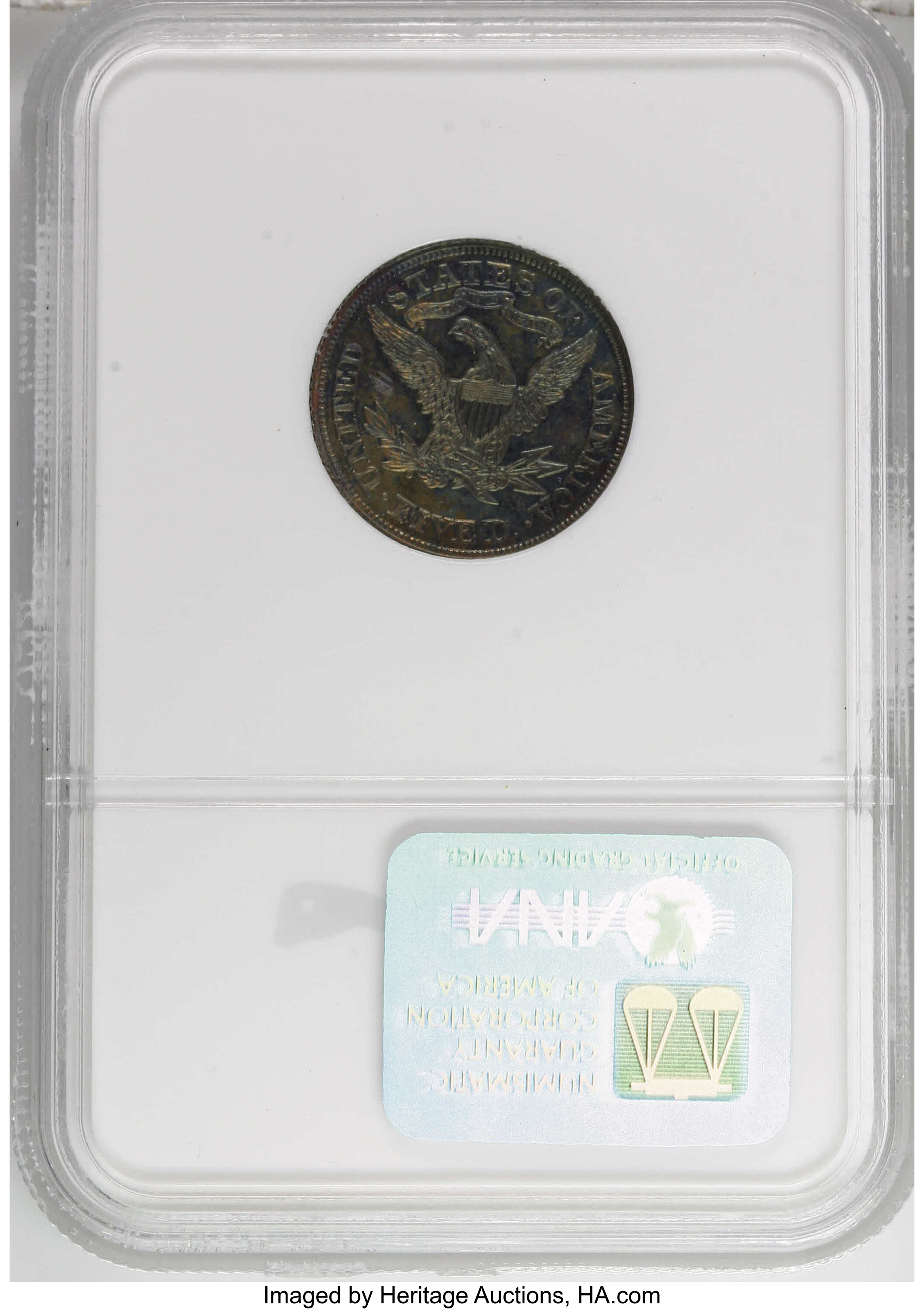 1865 P$5 Copper, J-446 PR BN PR65 BN thumbnail 2