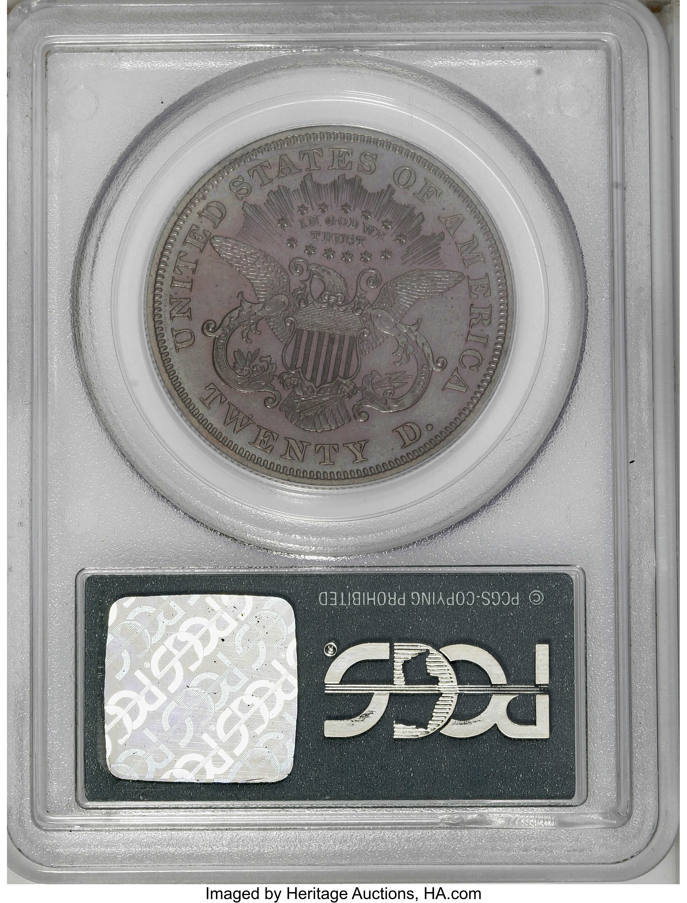 1865 P$20 Copper, J-453 PR RB PR65 RB thumbnail 6