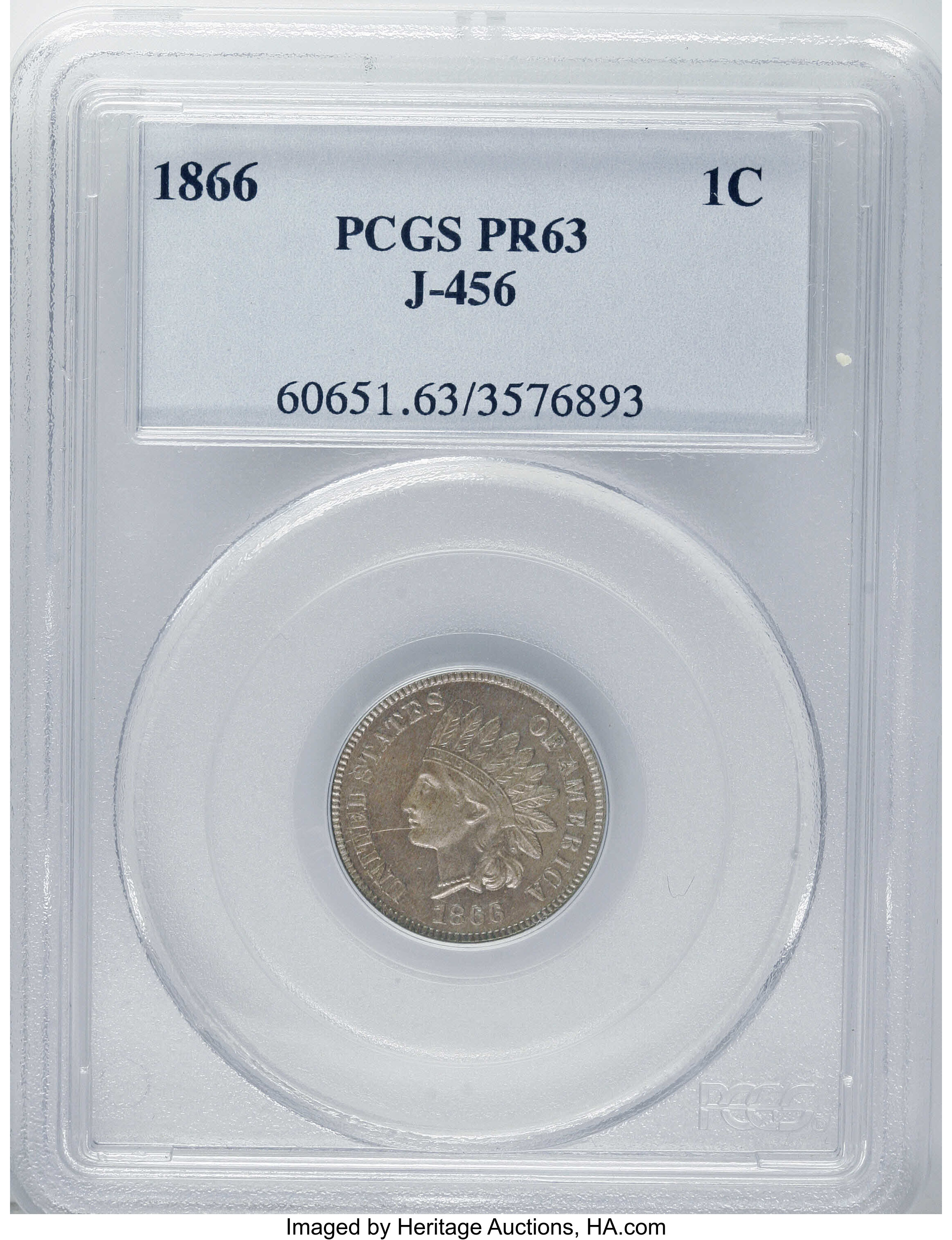 1866 P1c Copper-Nickel, J-456 PR thumbnail 5