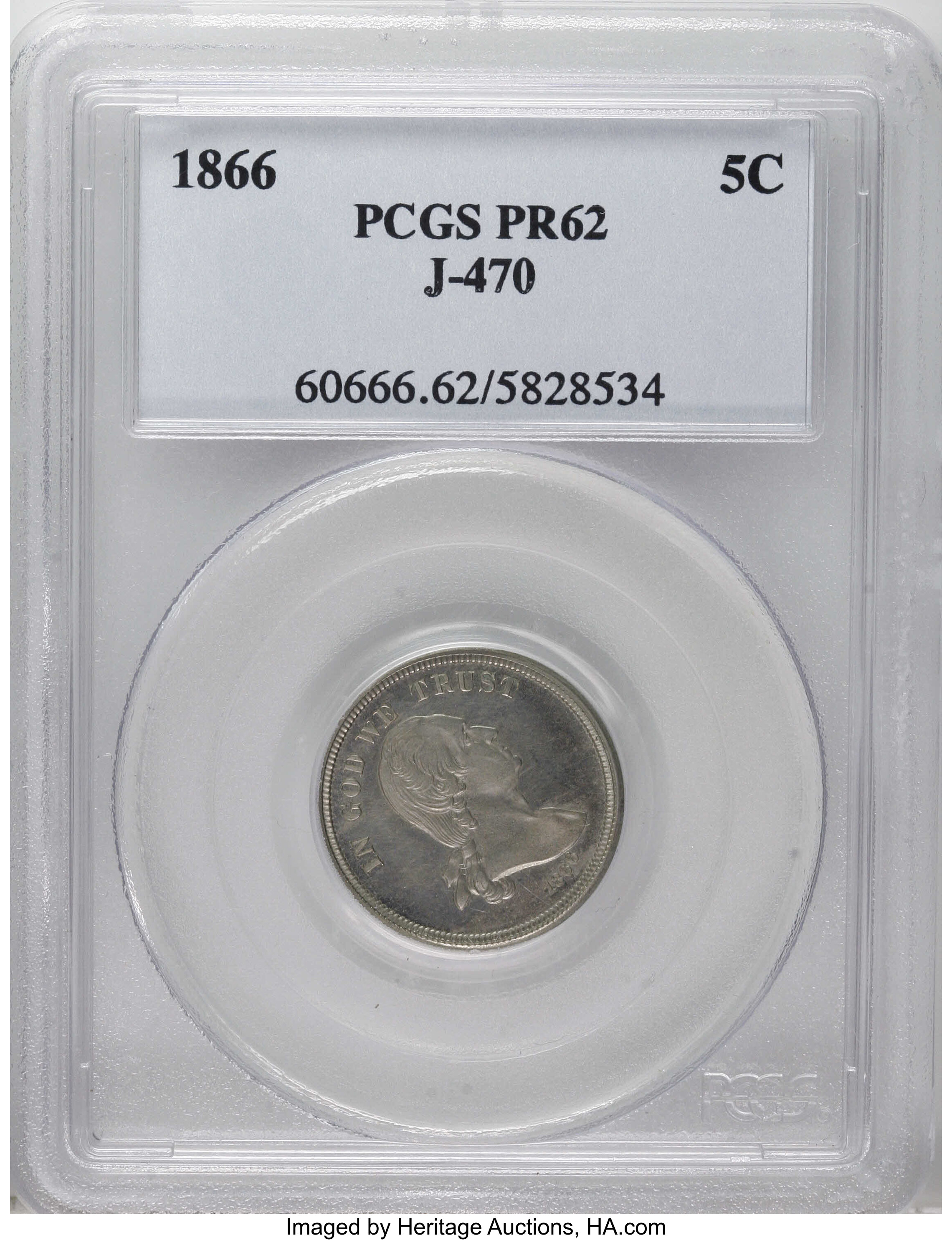 1866 P5c Nickel, J-470 PR thumbnail 13