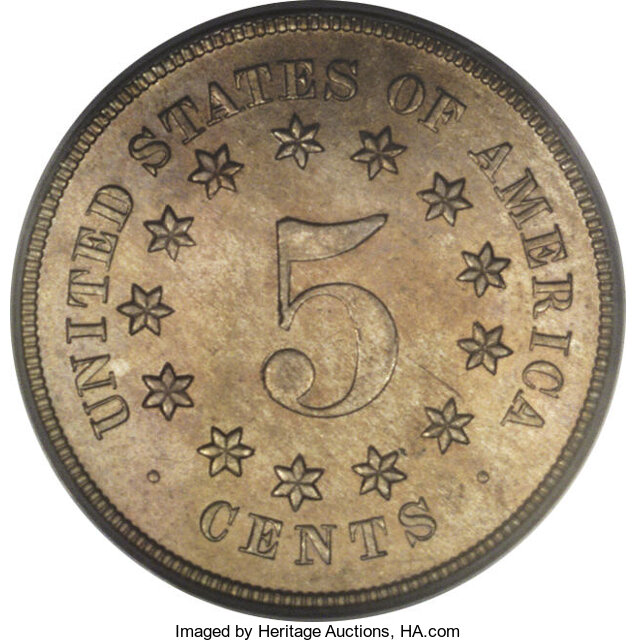 1866 P5c Nickel, J-507 PR62 thumbnail 3