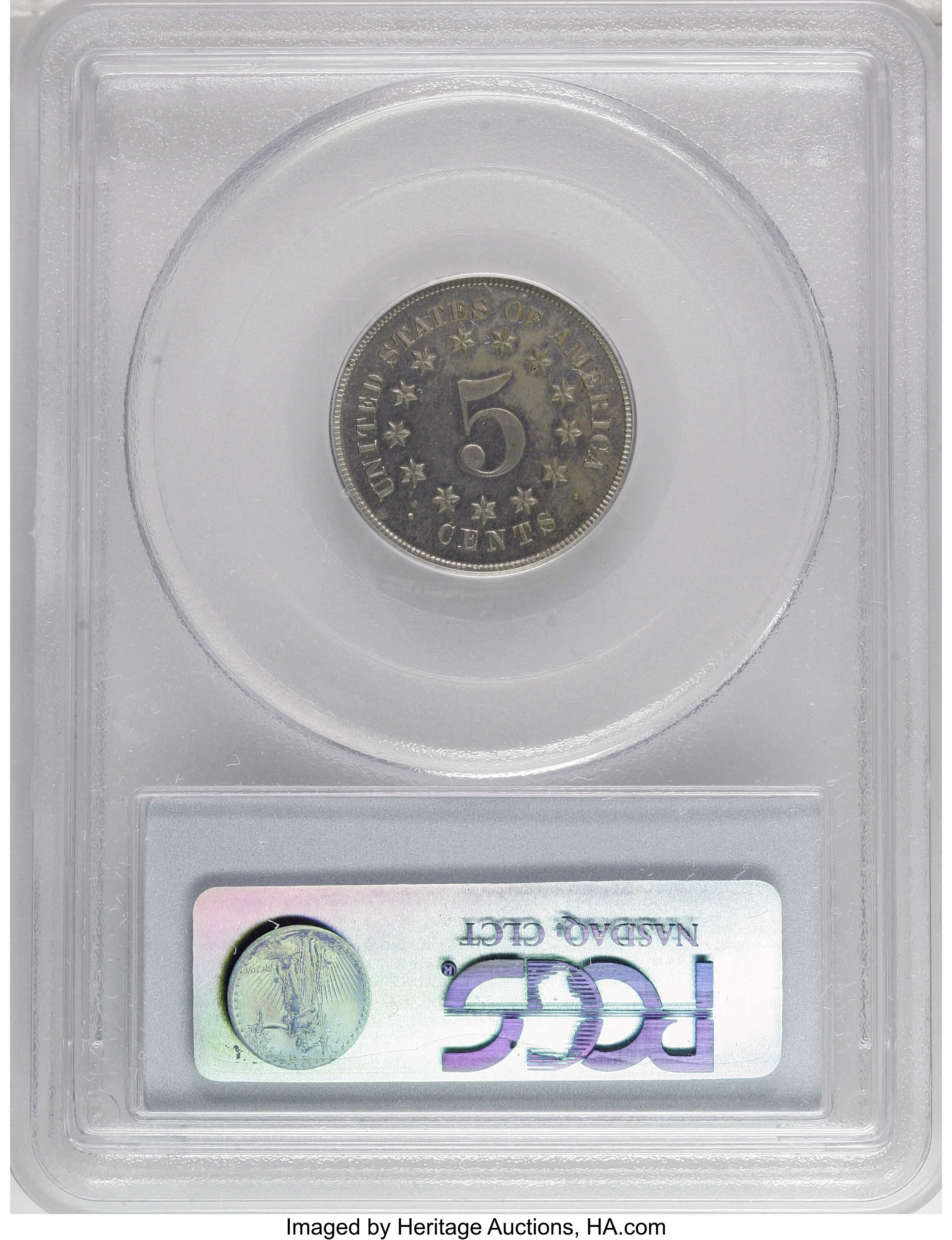 1866 P5c Nickel, J-507 PR62 CAC thumbnail 24