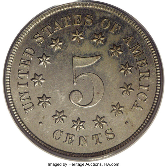 1866 P5c Nickel, J-507 PR62 CAC thumbnail 23