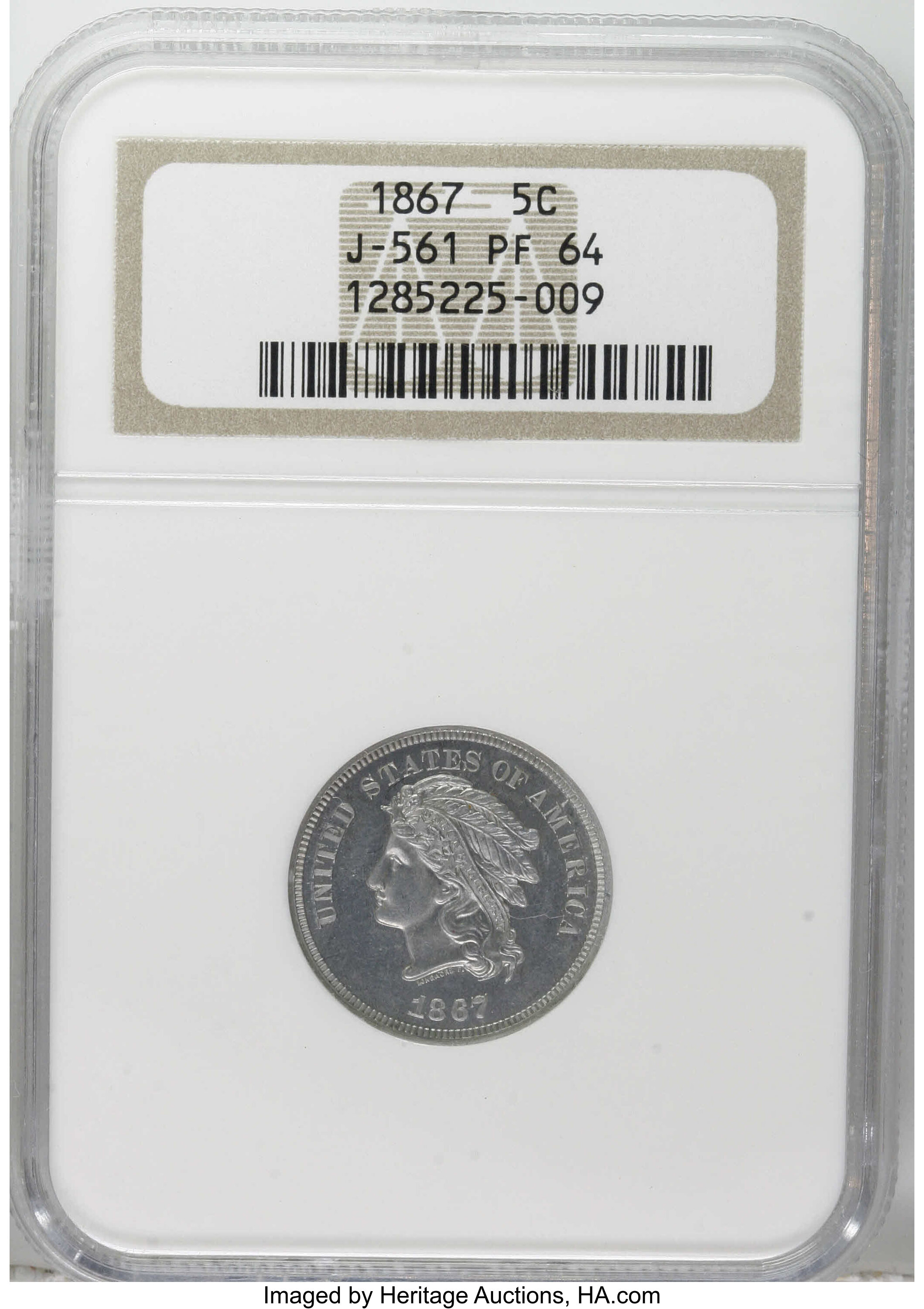 1867 P5c Aluminum, J-561 PR64 thumbnail 24