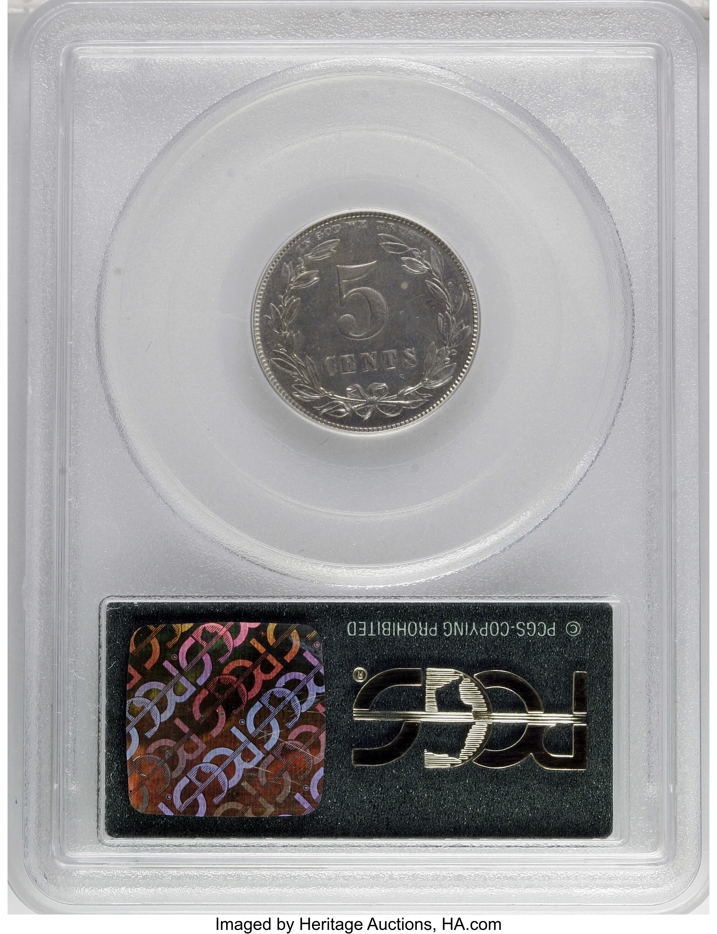 1867 P5c Nickel, J-566 MS thumbnail 3
