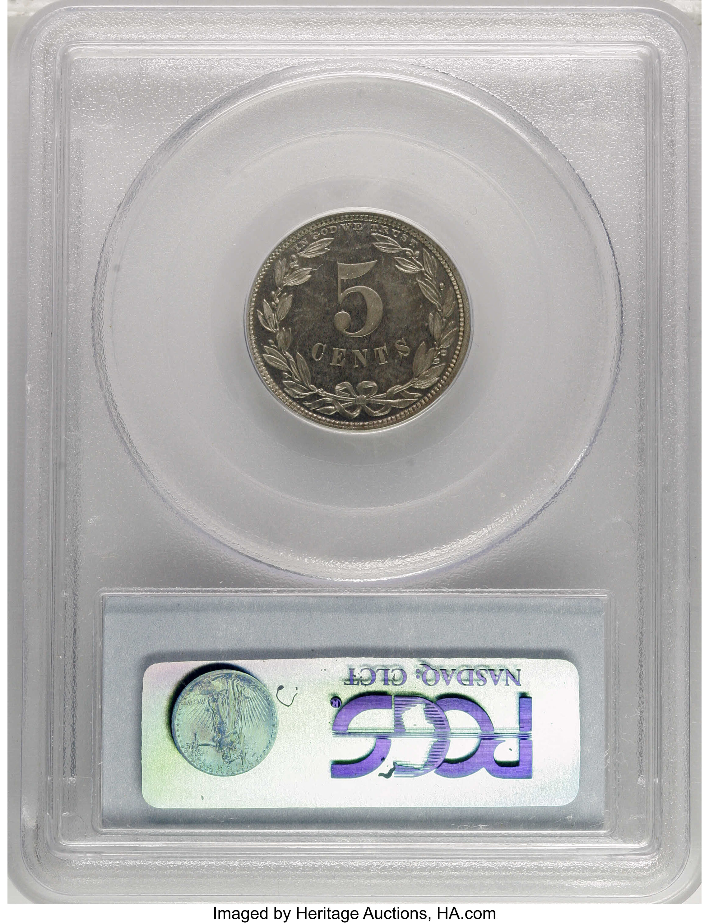 1867 P5c Nickel, J-570 PR64 thumbnail 9