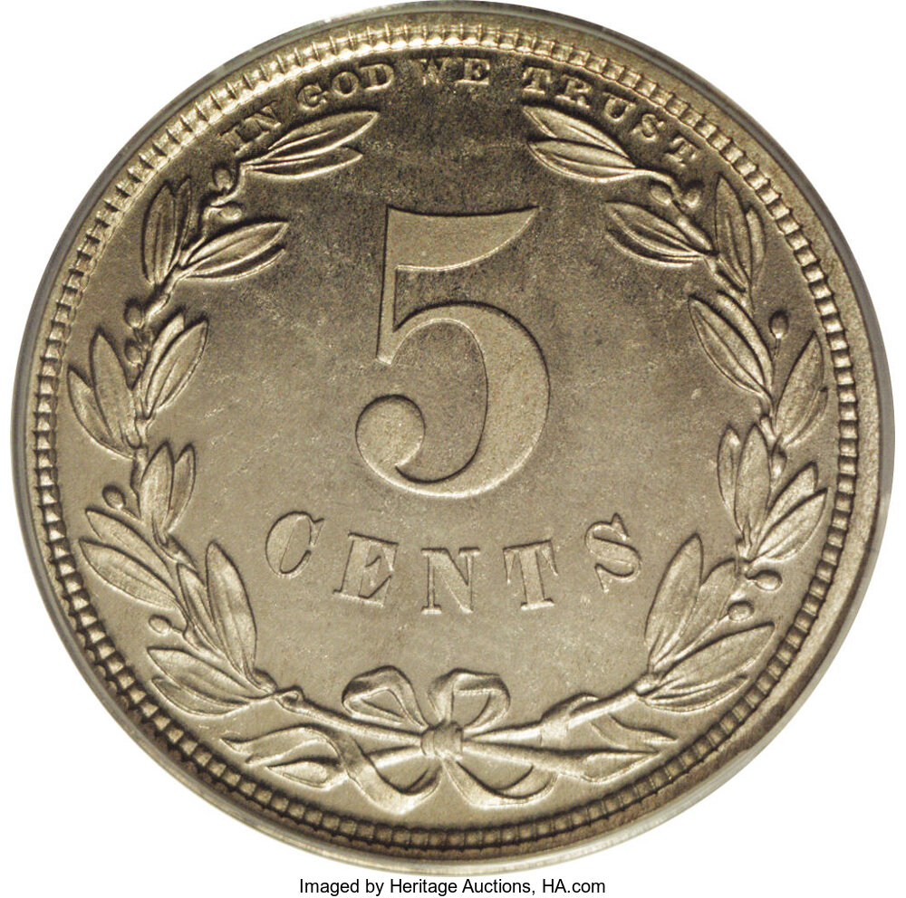1867 P5c Nickel, J-570 PR64 thumbnail 10